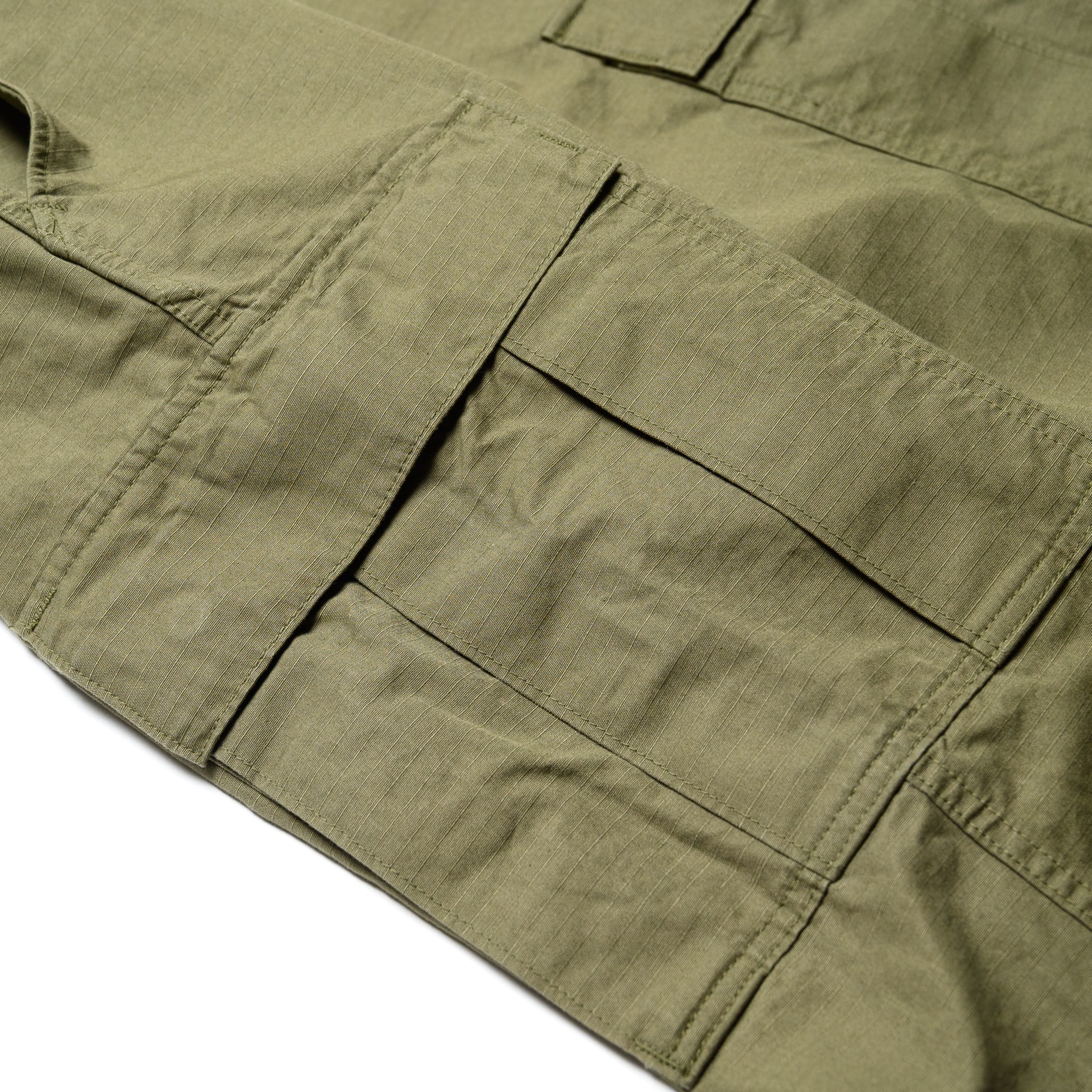 Vintage Fit 6 Pocket Cargo Pants - Army Green