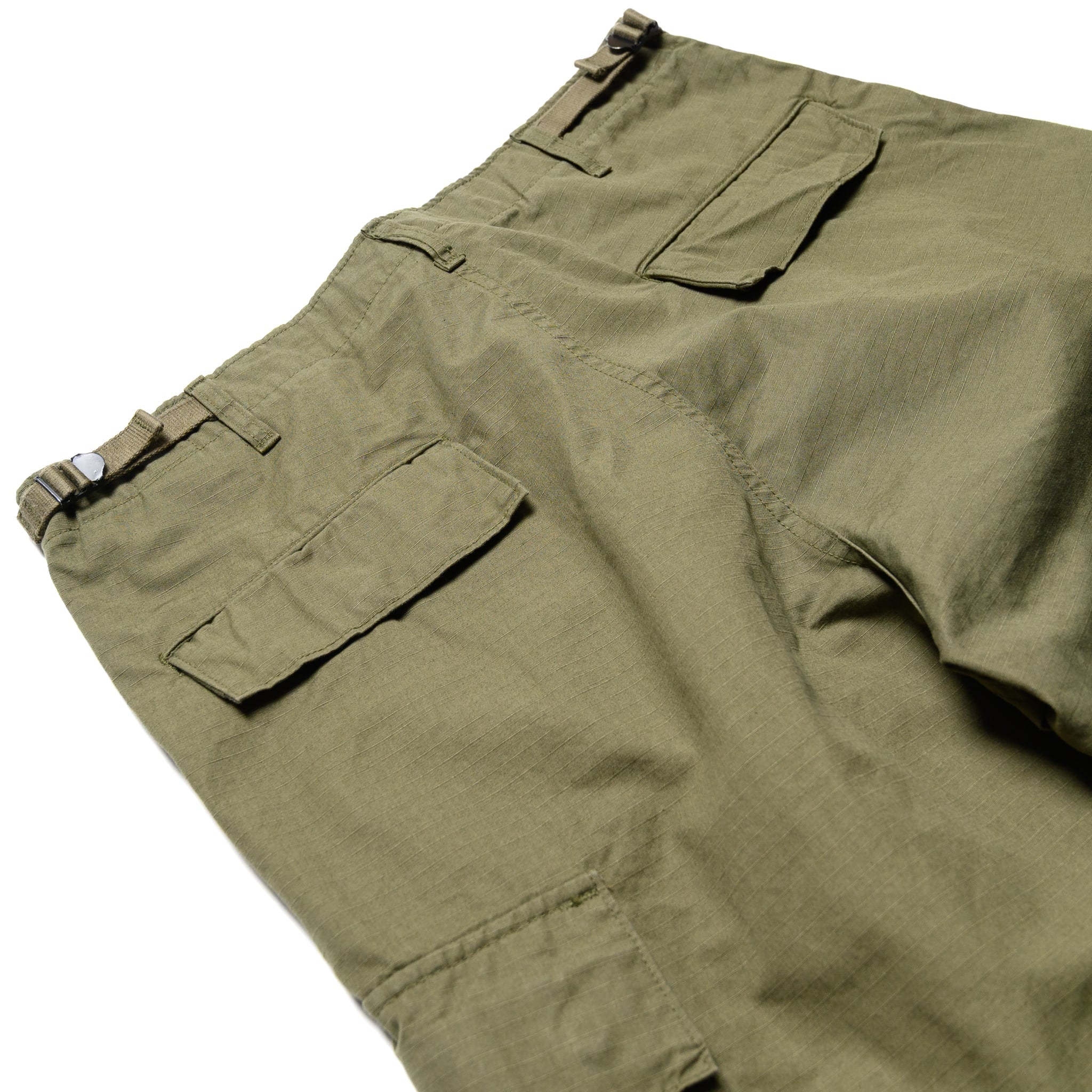 Vintage Fit 6 Pocket Cargo Pants - Army Green
