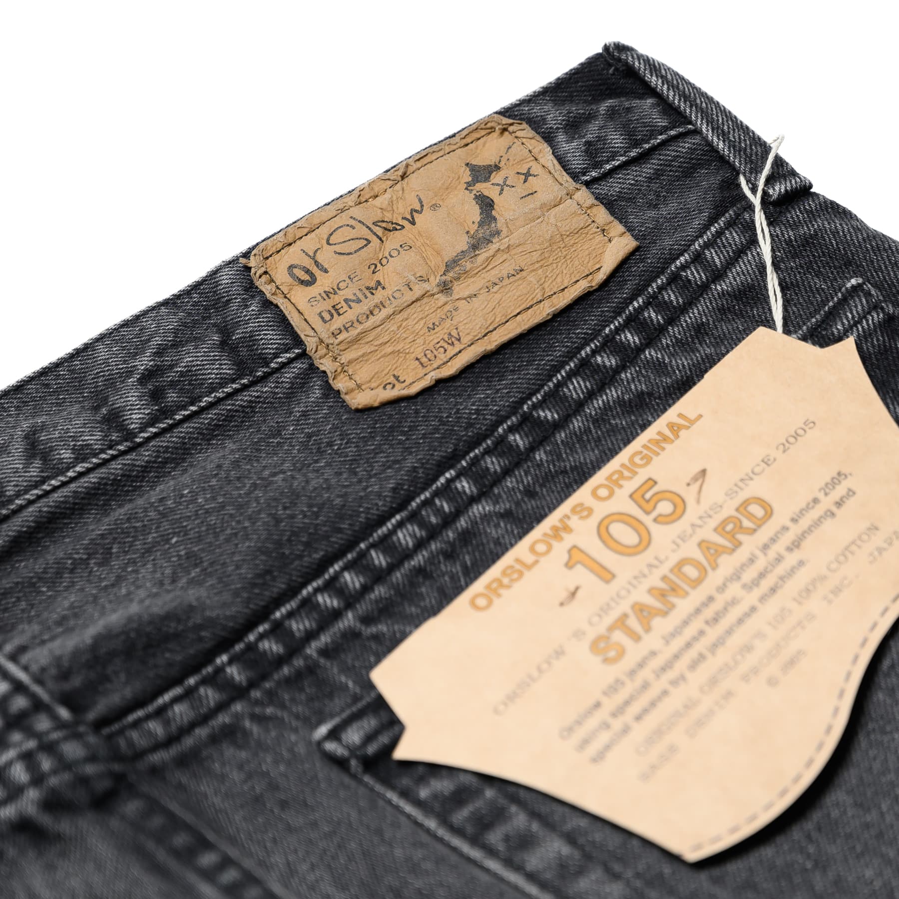 105 90's Denim - Black Denim Stonewash