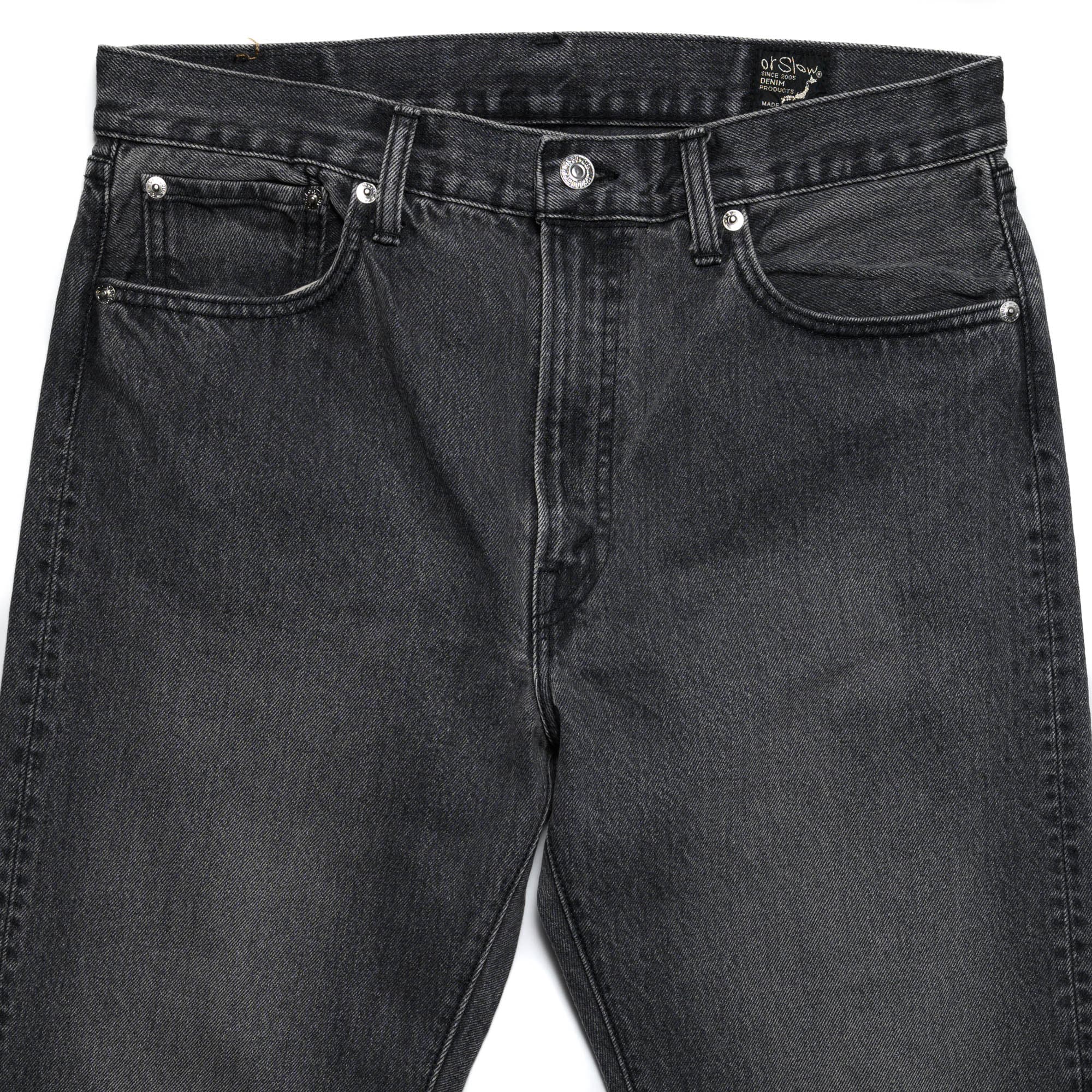 orslow 107 Ivy Fit Black Stone Top Block Detail