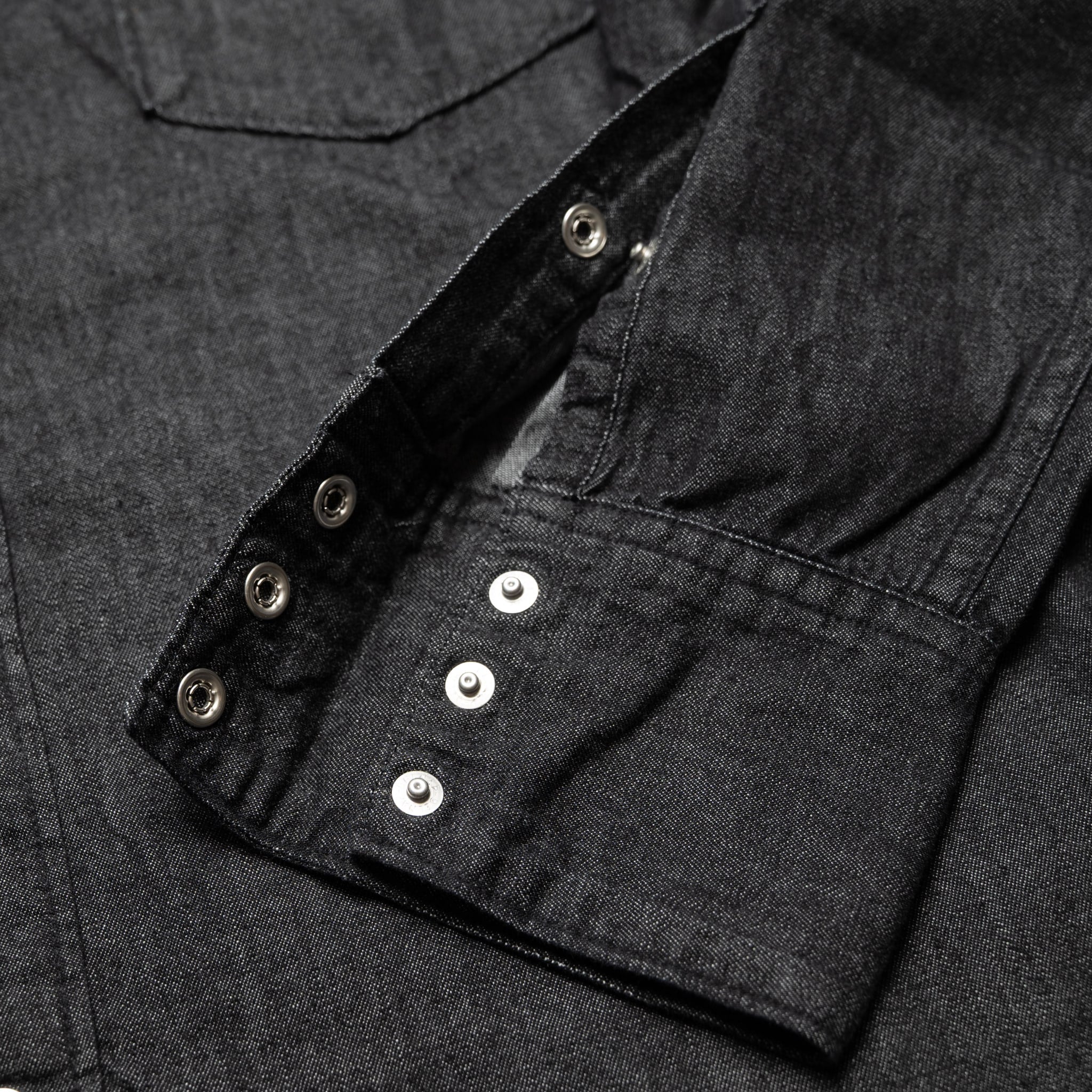 Black Denim Western Shirt