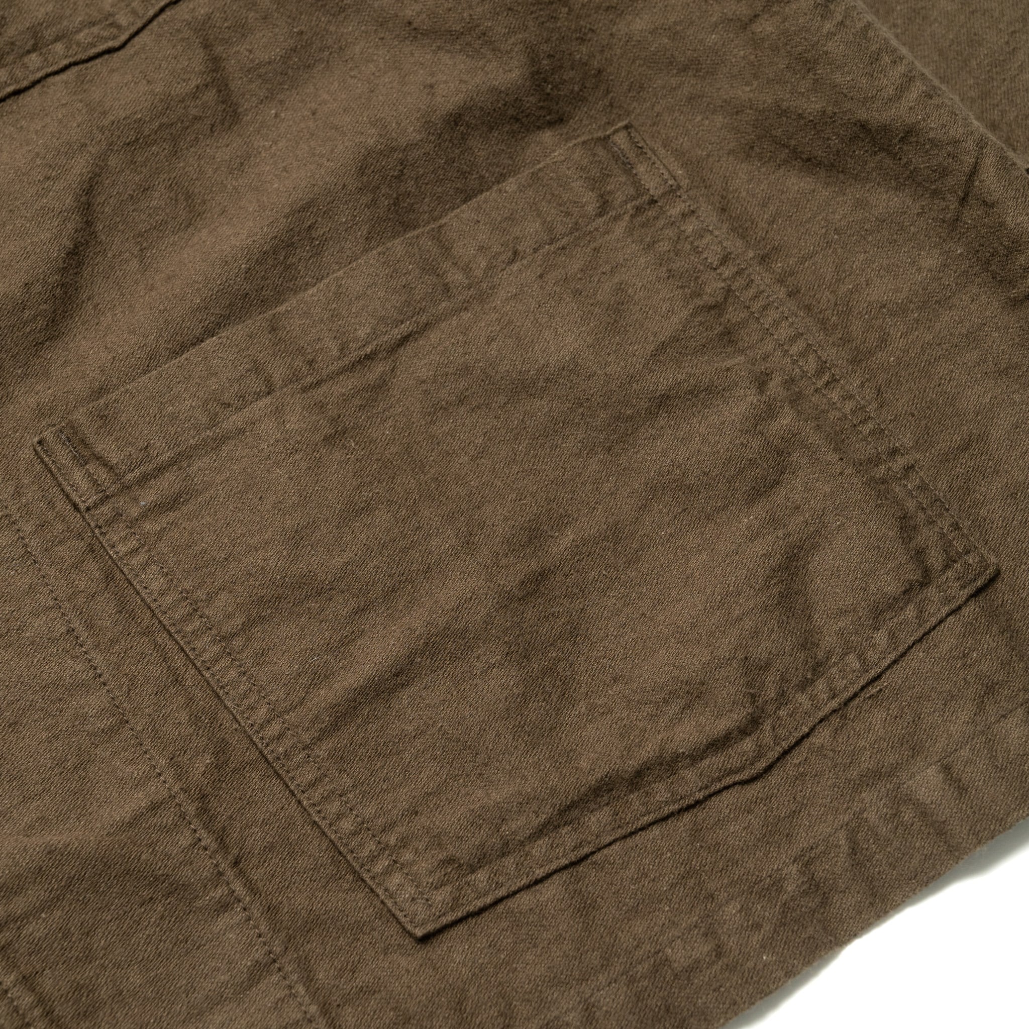 CL Moleskin Relax Fit Simple Work Jacket - Coffee Brown