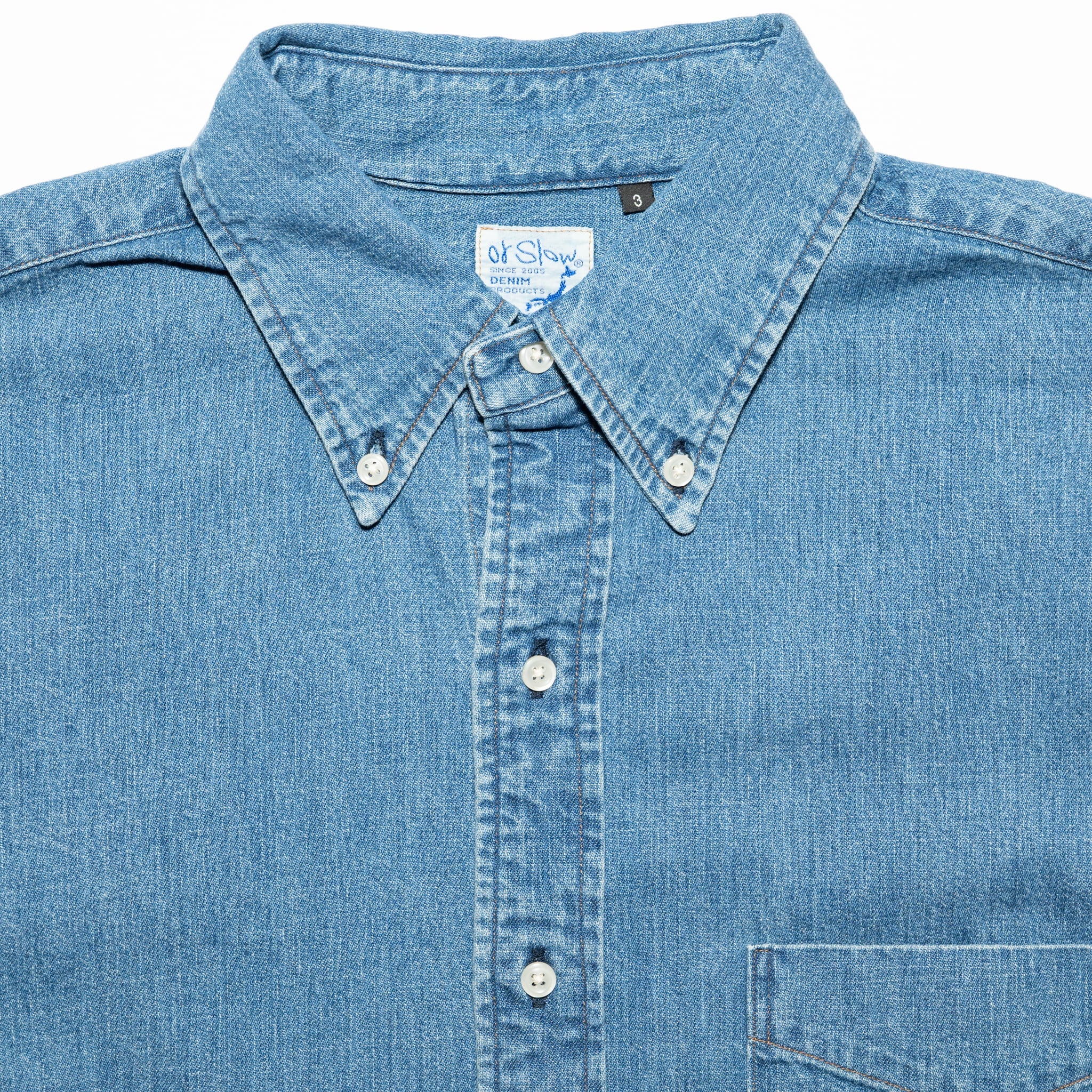 Denim Button Down Shirt - Denim Used