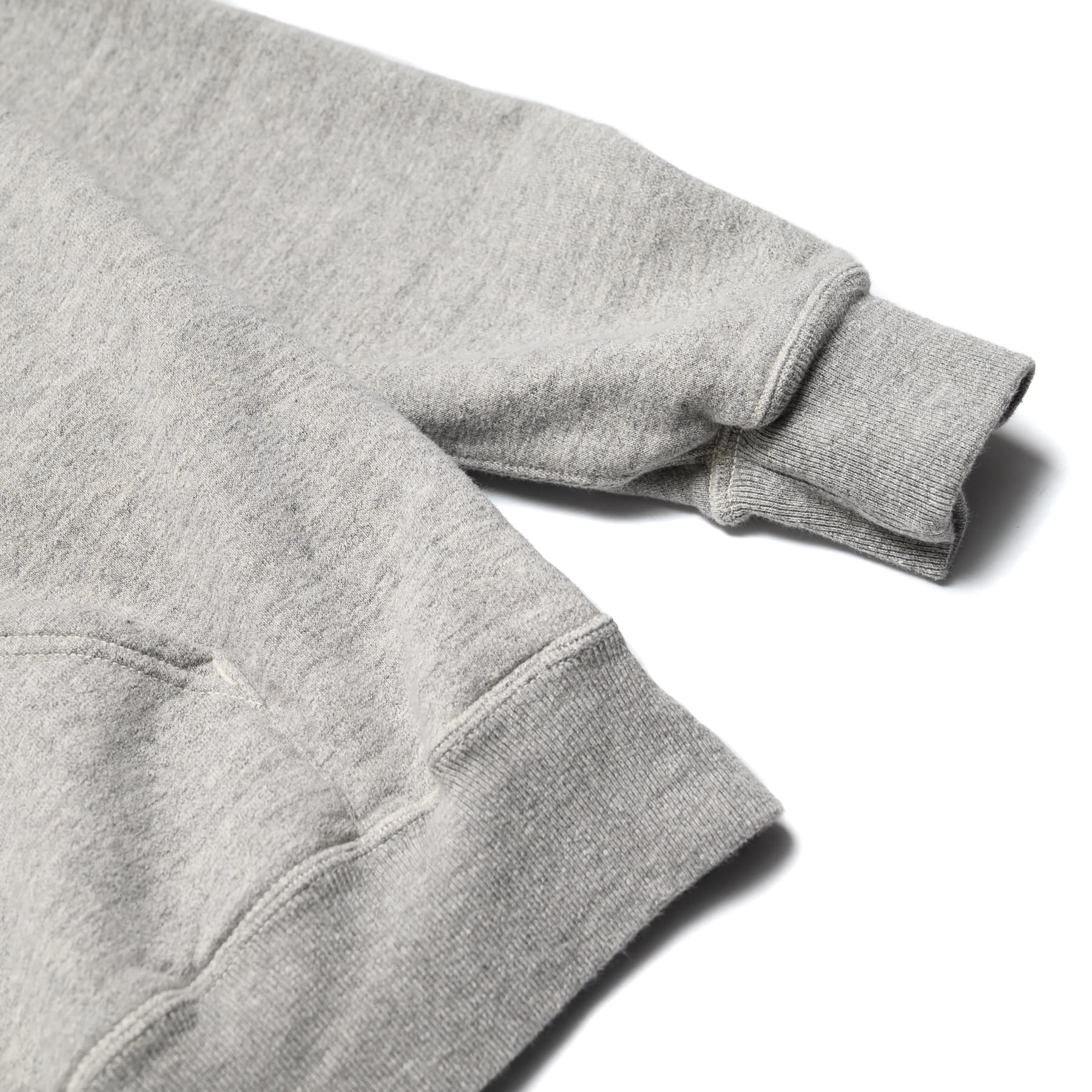 Loop Wheel Hooded Sweatshirt - Heather Gray