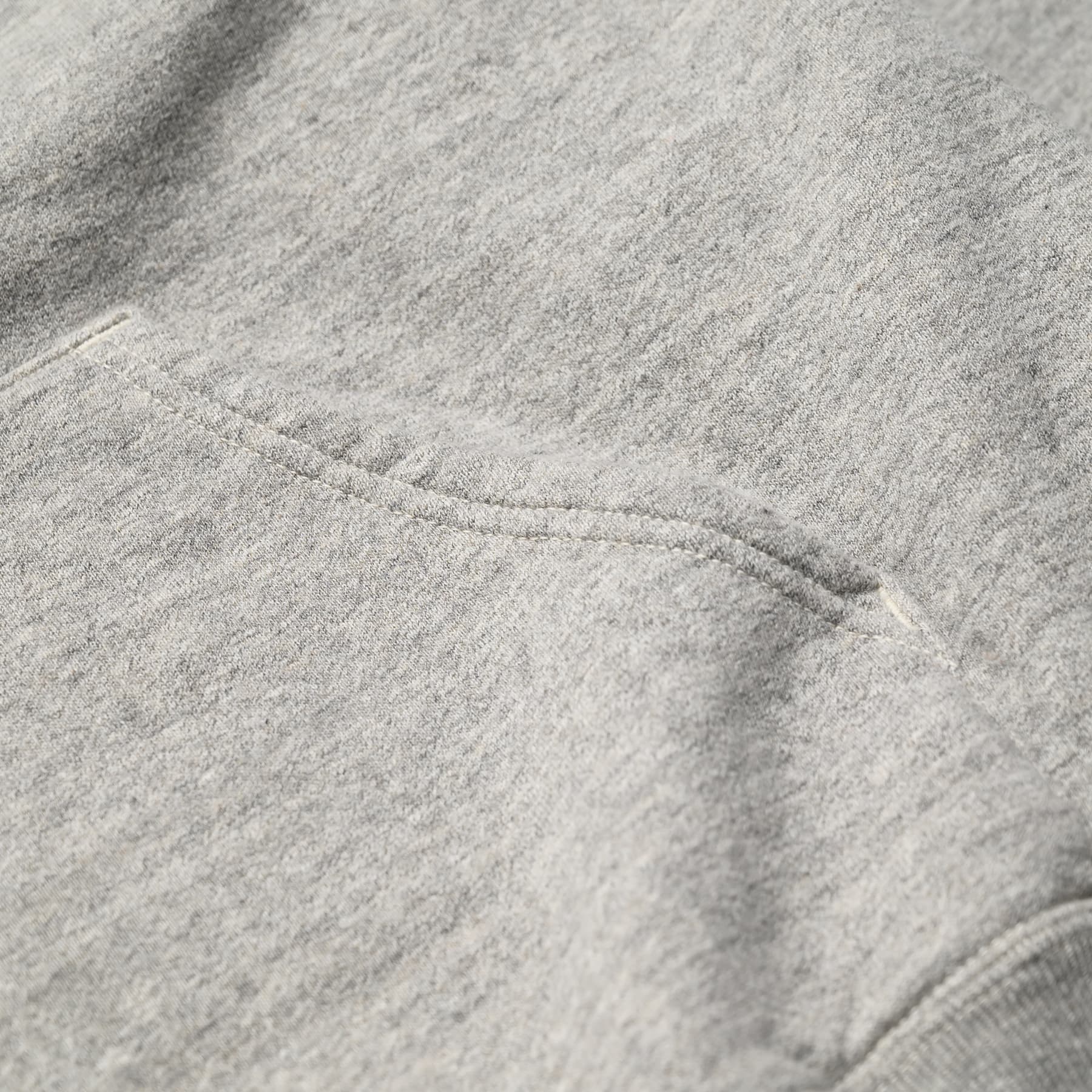 Loop Wheel Hooded Sweatshirt - Heather Gray
