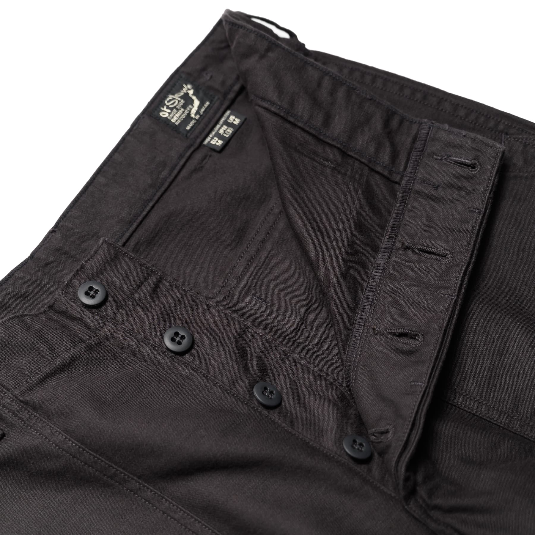 Regular Fit US Army Fatigue Pants - Black
