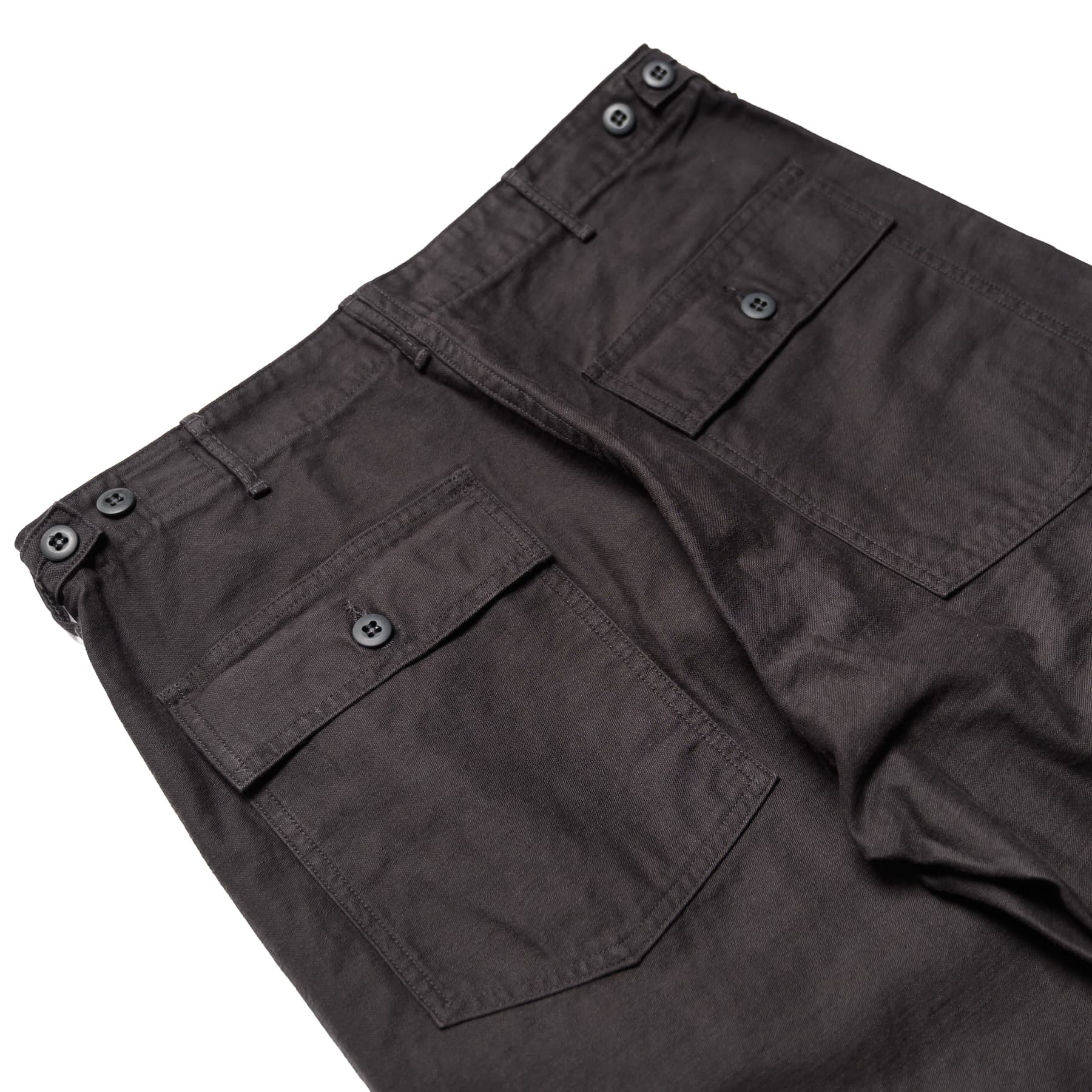 Regular Fit US Army Fatigue Pants - Black