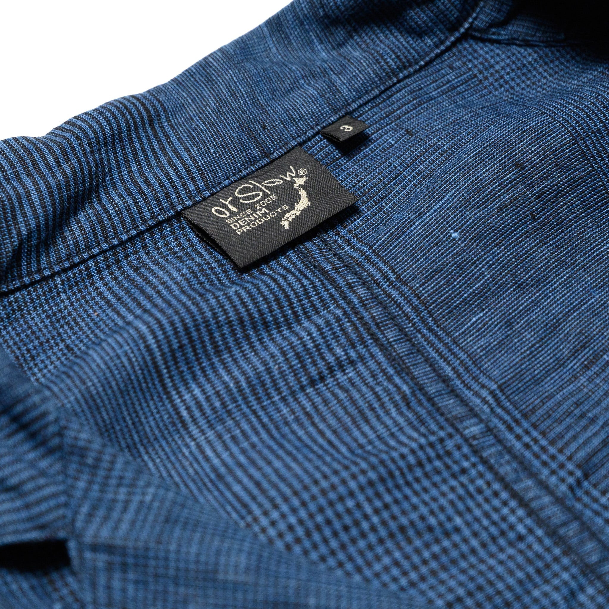 Simple Light Jacket - Indigo Check
