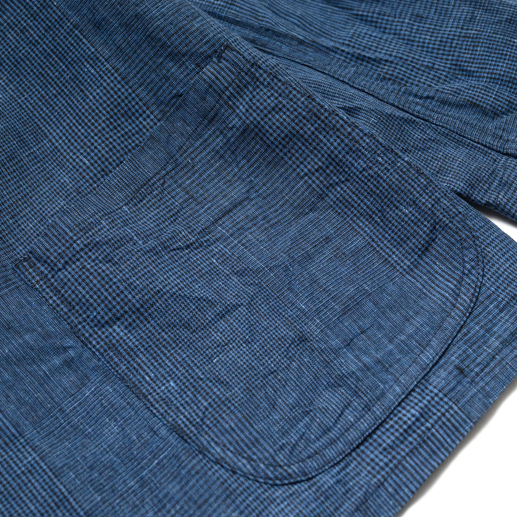 Simple Light Jacket - Indigo Check