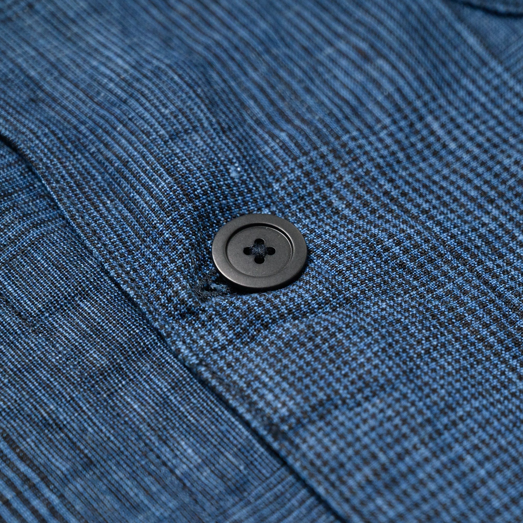 Simple Light Jacket - Indigo Check
