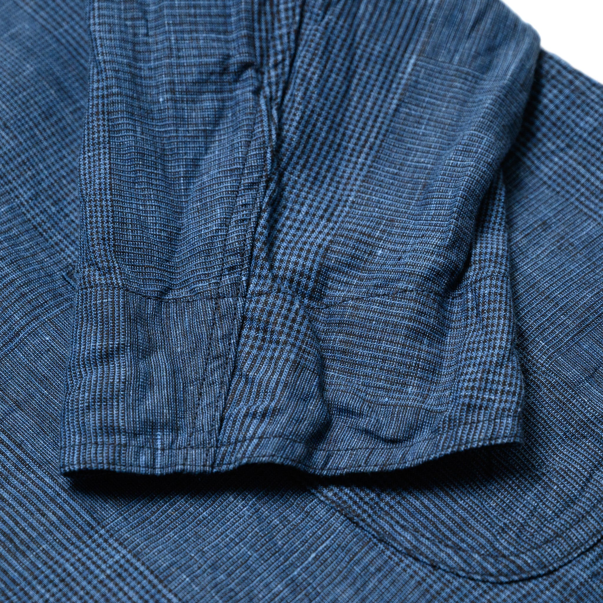 Simple Light Jacket - Indigo Check