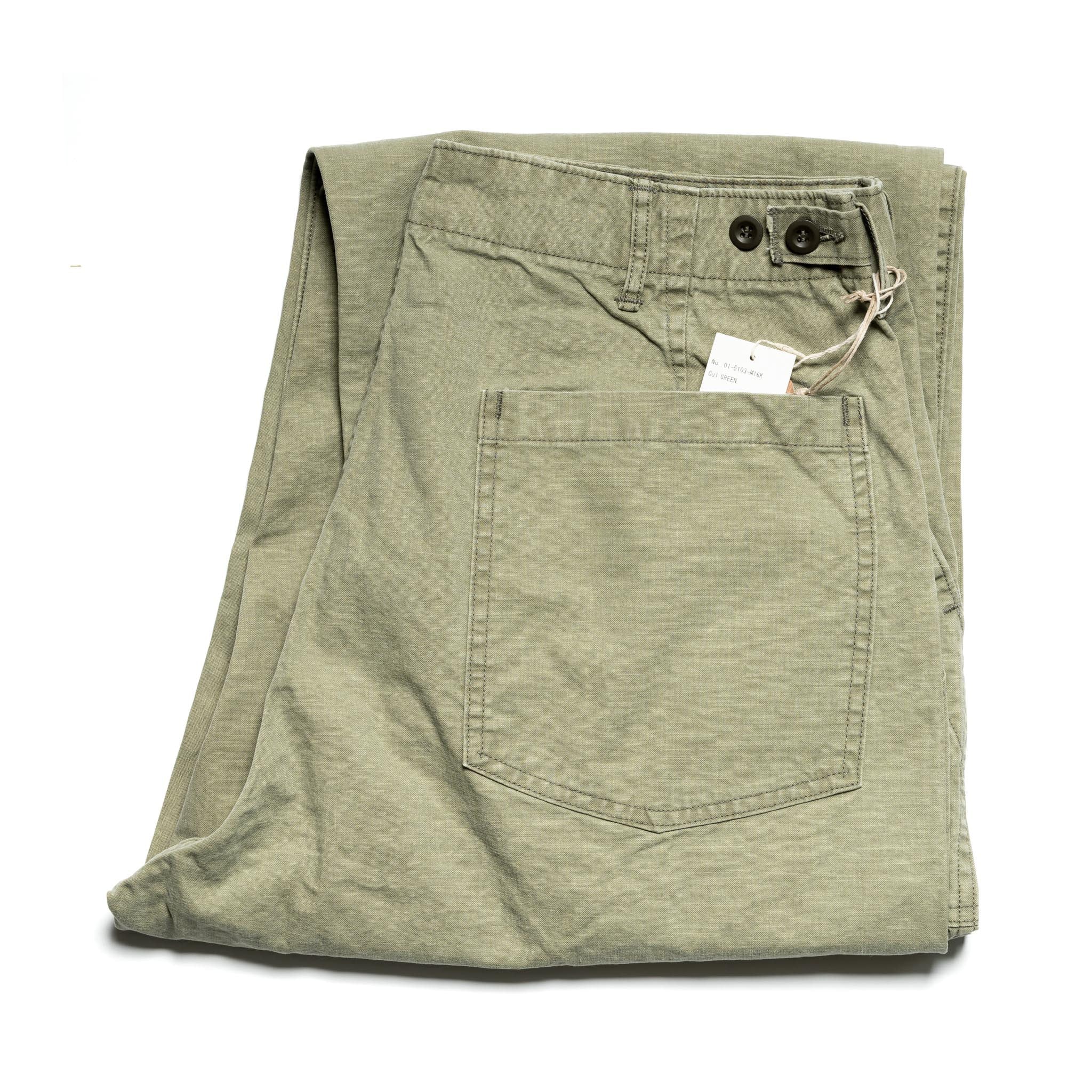 orSlow 01-5103-M16 Summer Fatigue Pants Green | BlackBlue