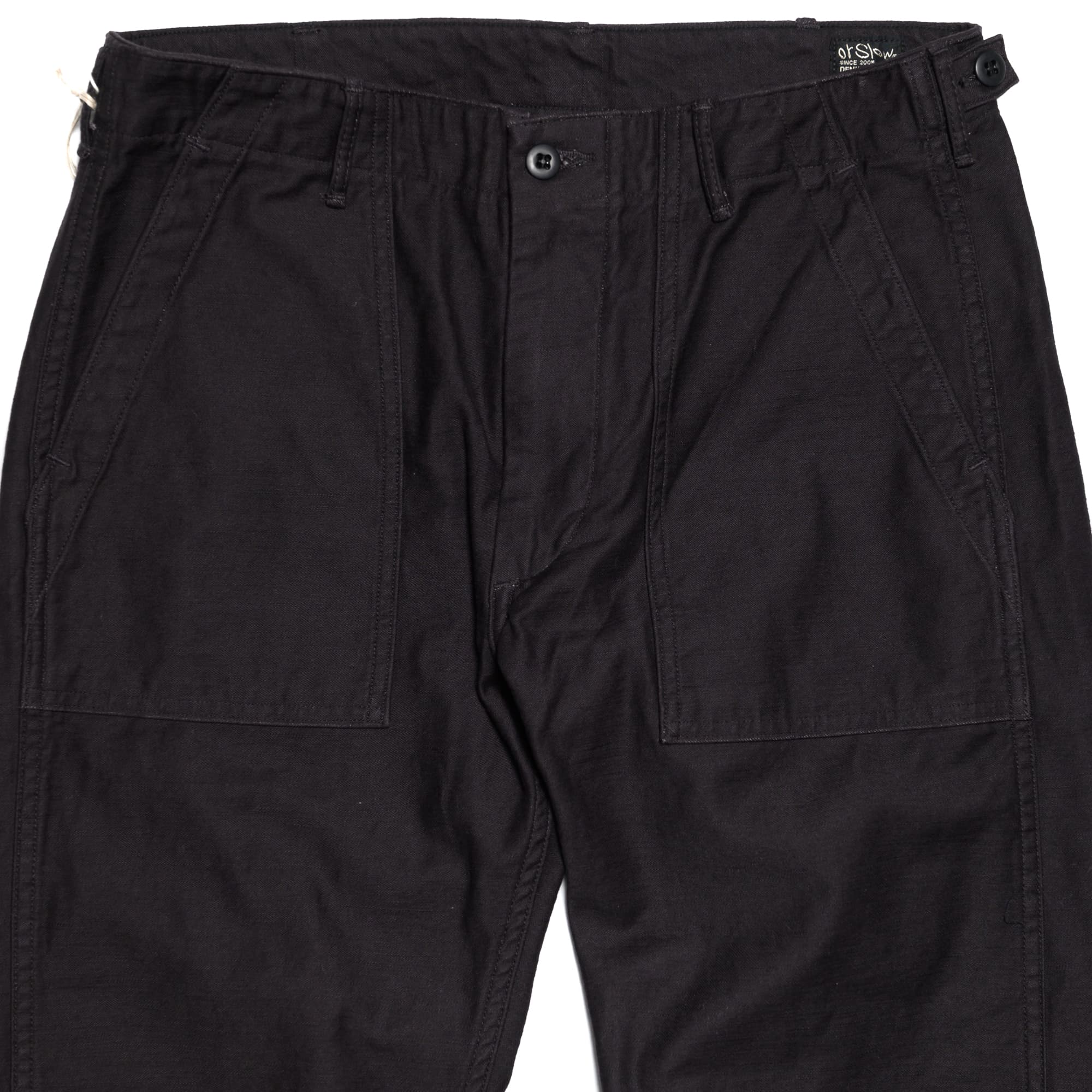 Slim Fit US Army Fatigue Pants - Black
