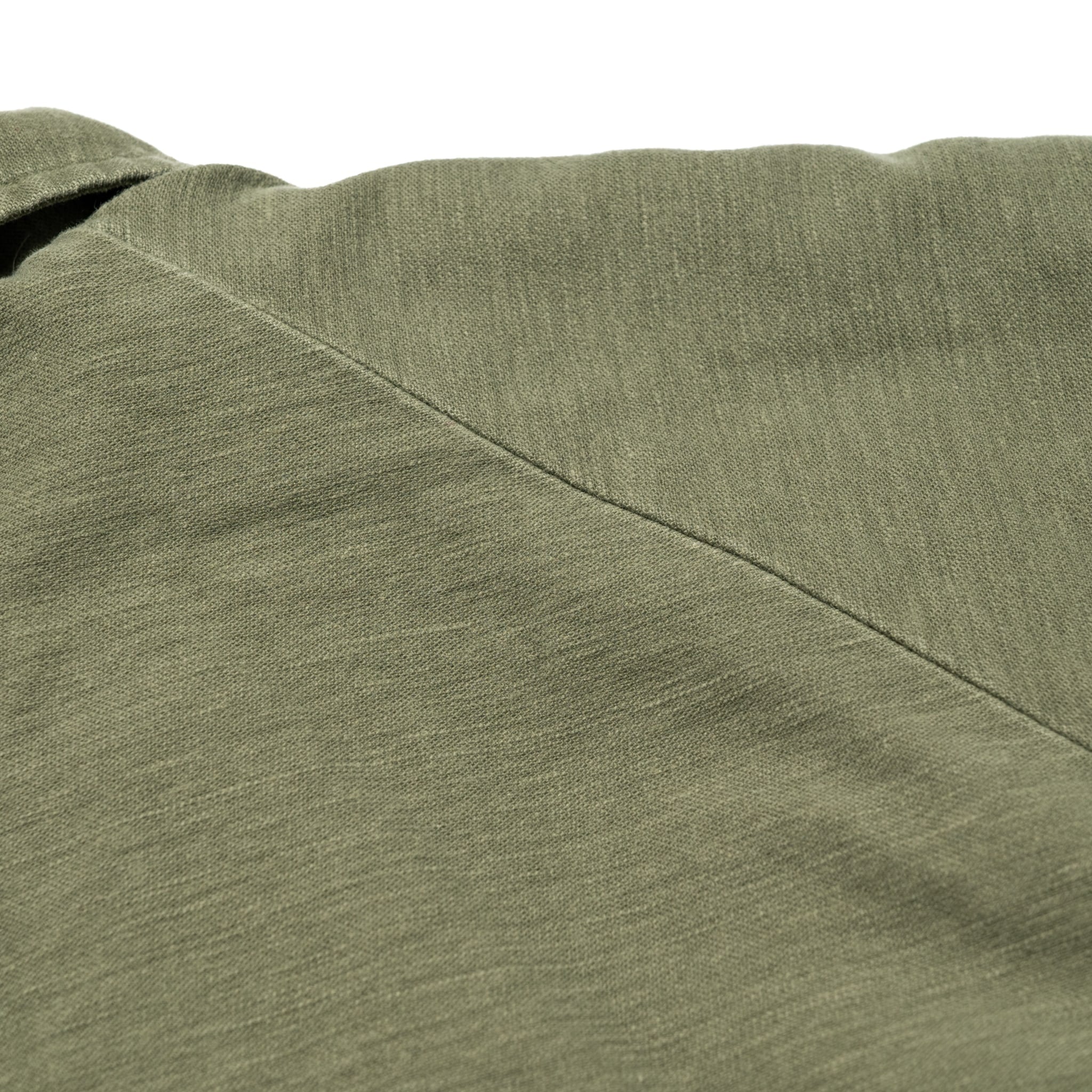 Vintage Washed Coach Jacket With Fleece Lining - Dark Olive