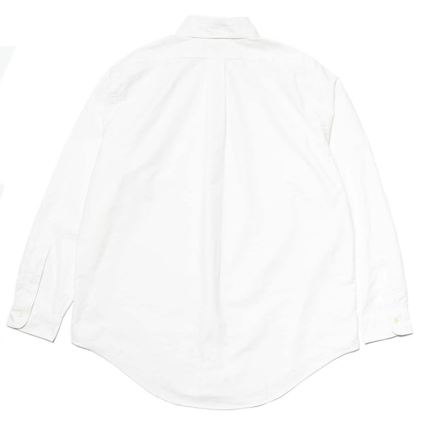 orSlow Standard Oxford White Button Down Shirt White Rear