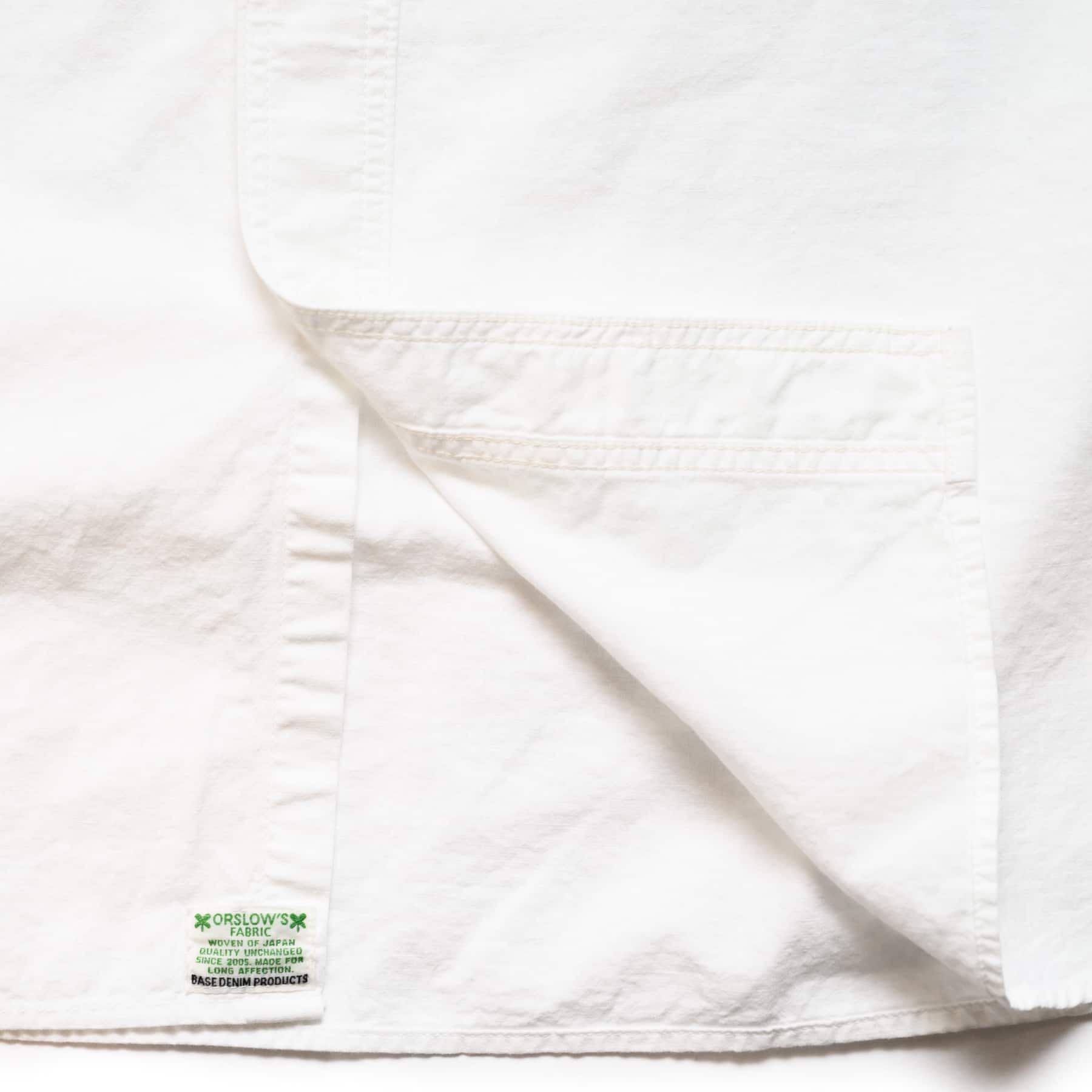 Short Sleeve Chambray Work Shirt - White