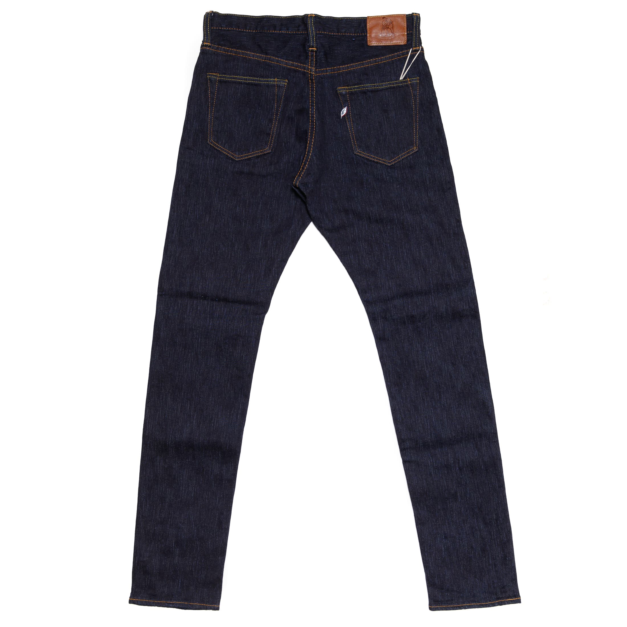 Pure Blue Japan 1167 13oz Extra Slub Stretch Selvedge Denim Relaxed Tapered Indigo Rear