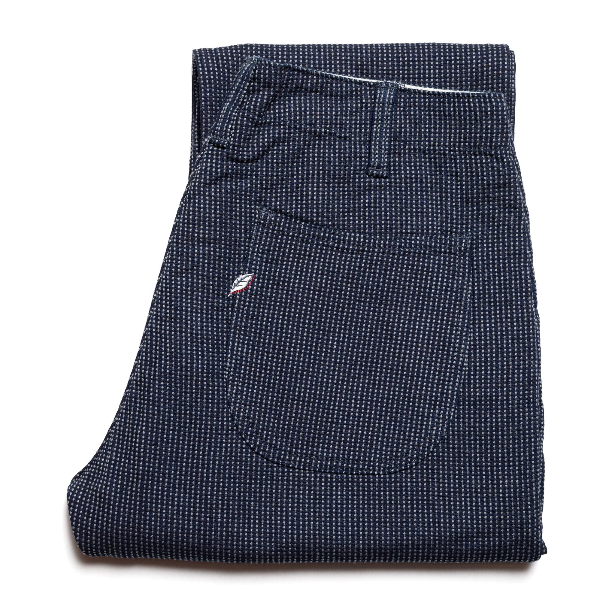 LP-1180-2 Stitch Stripe Comfortable Trousers - Indigo x Thin Stripe