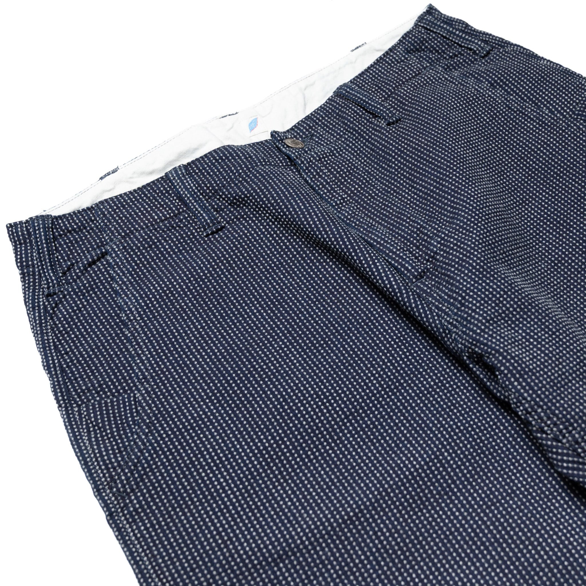 LP-1180-2 Stitch Stripe Comfortable Trousers - Indigo x Thin Stripe