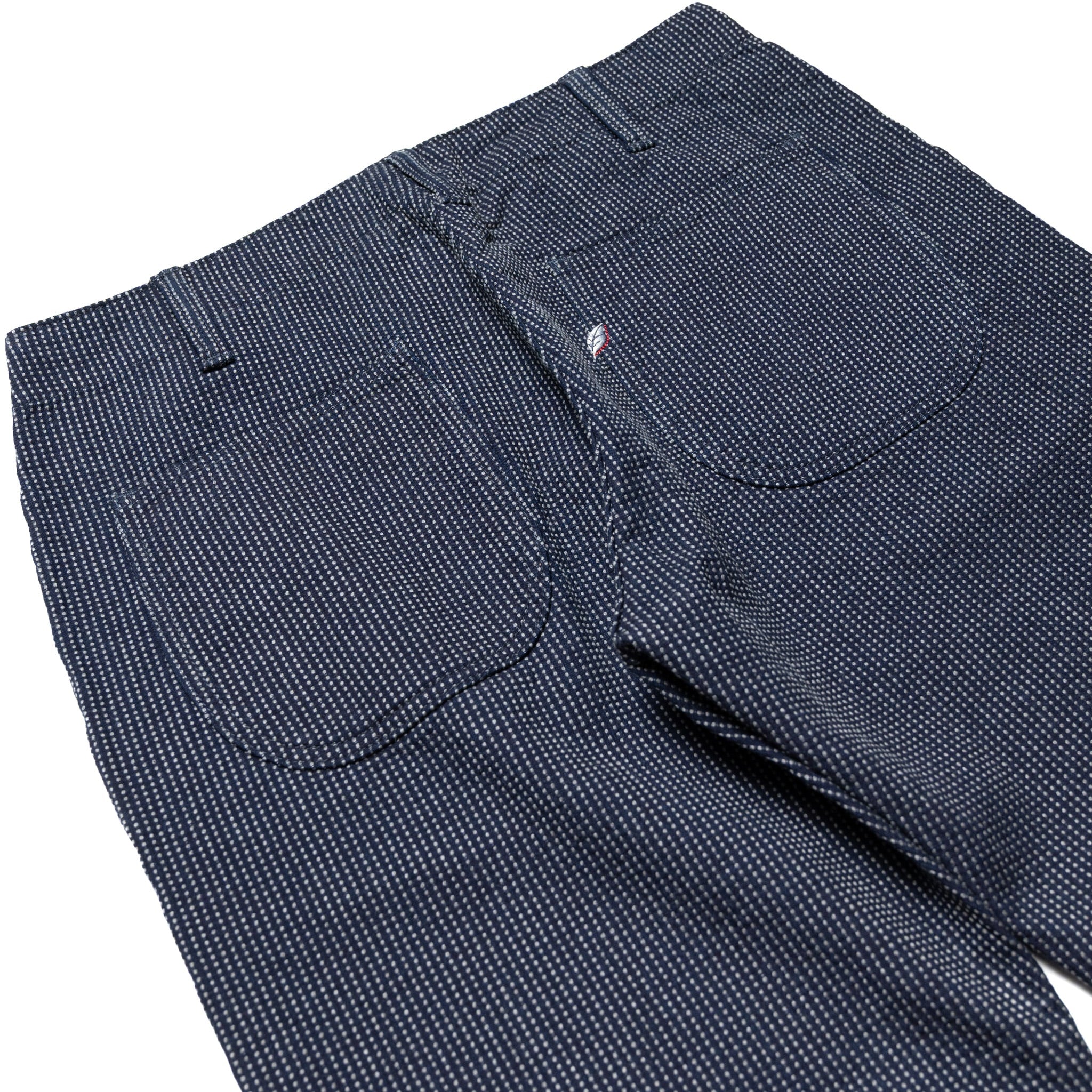LP-1180-2 Stitch Stripe Comfortable Trousers - Indigo x Thin Stripe