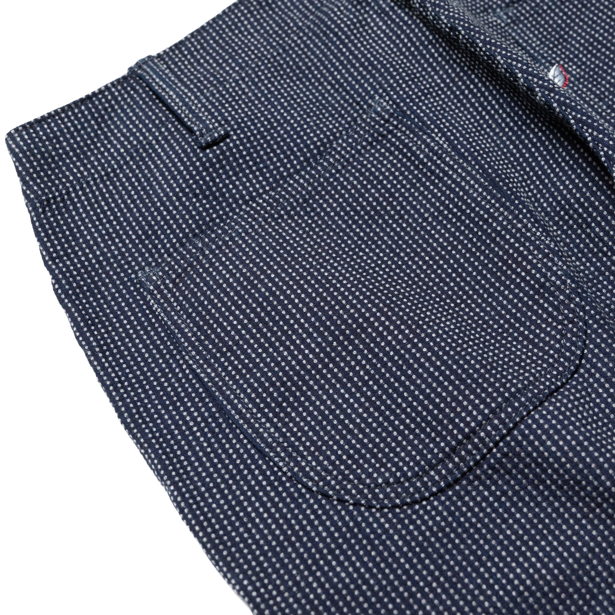 LP-1180-2 Stitch Stripe Comfortable Trousers - Indigo x Thin Stripe