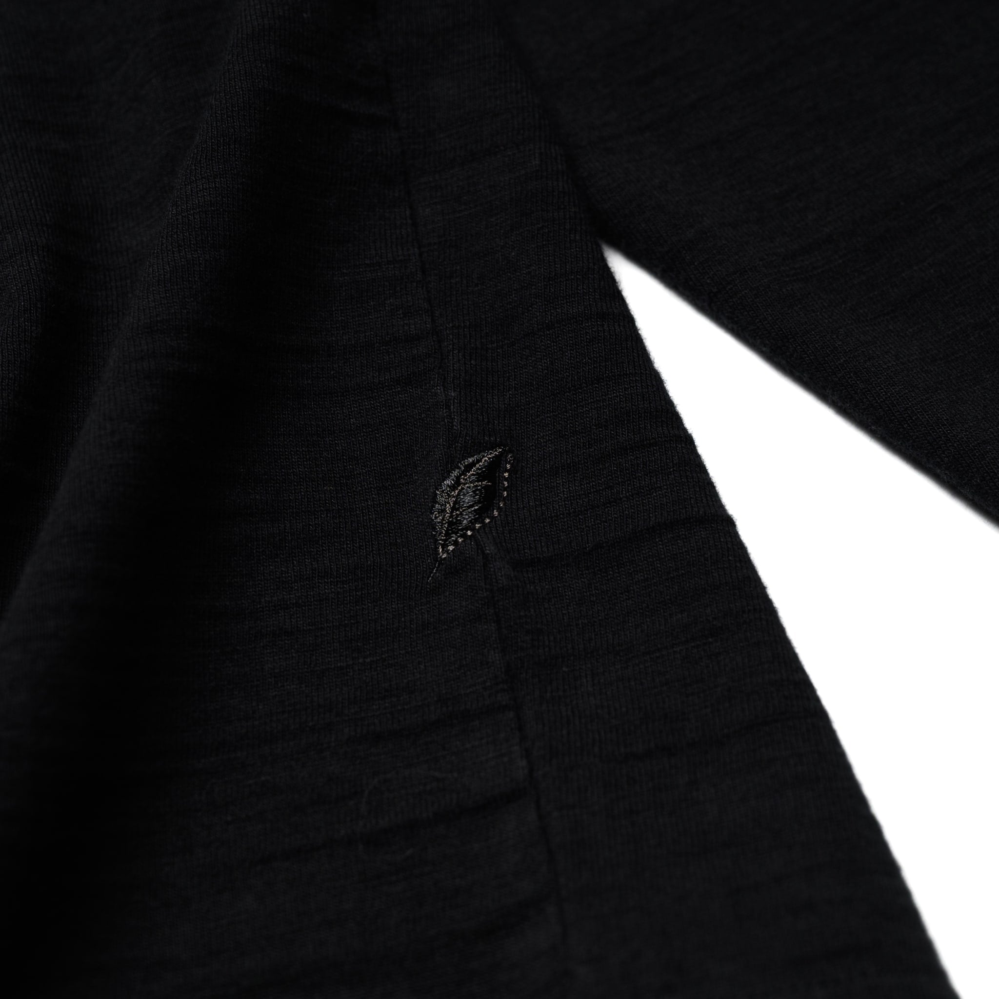 LS-SLB-5011-BK Slub Jersey Long Sleeve - Black