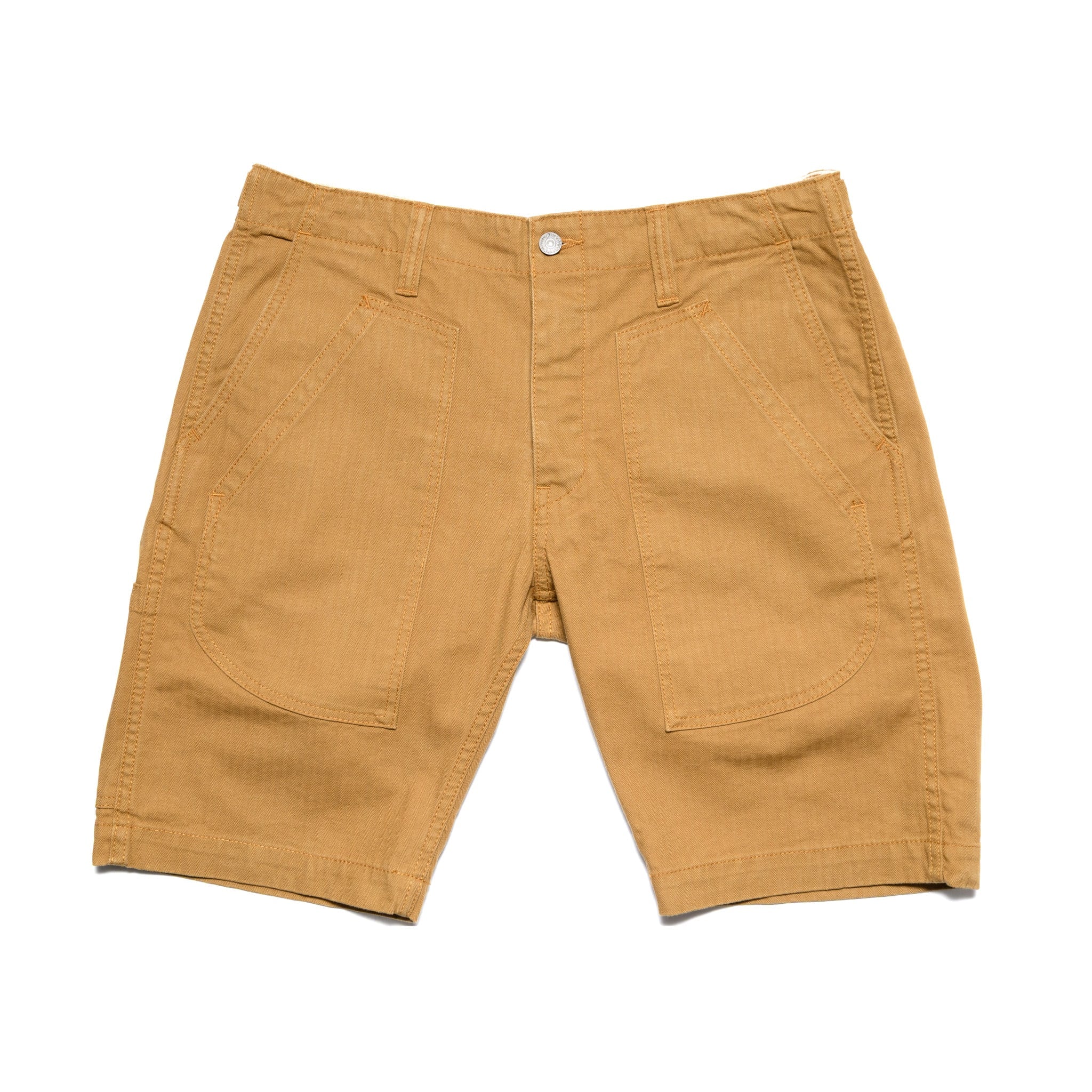 SP-1179-CA Sulfur Dyed Herringbone Work Shorts - Camel
