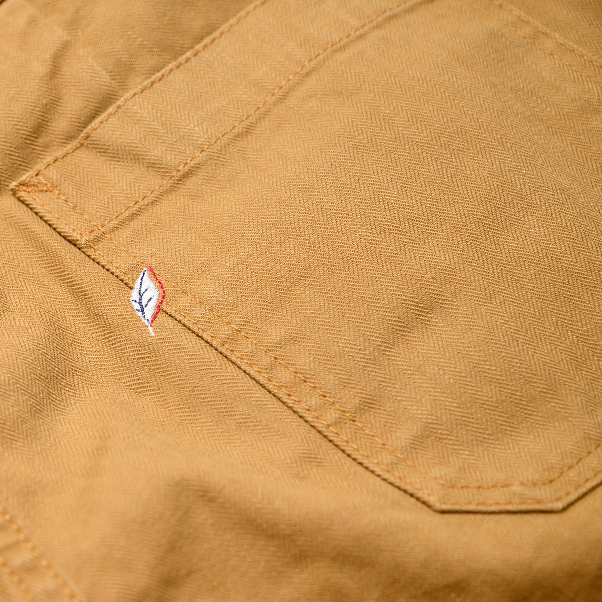 SP-1179-CA Sulfur Dyed Herringbone Work Shorts - Camel