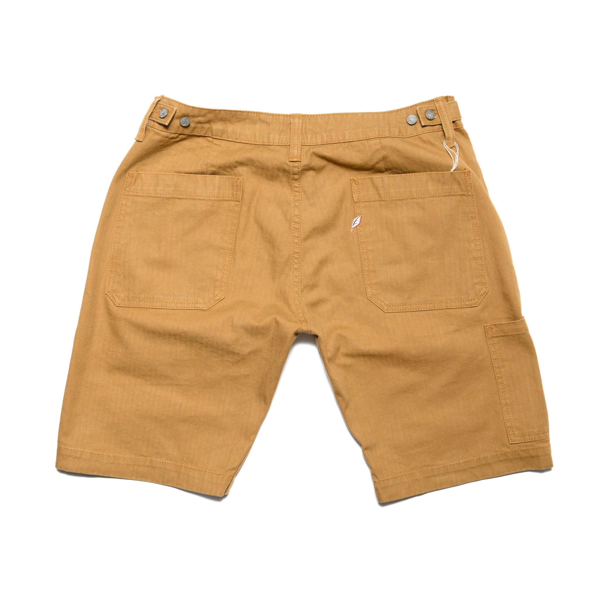 SP-1179-CA Sulfur Dyed Herringbone Work Shorts - Camel