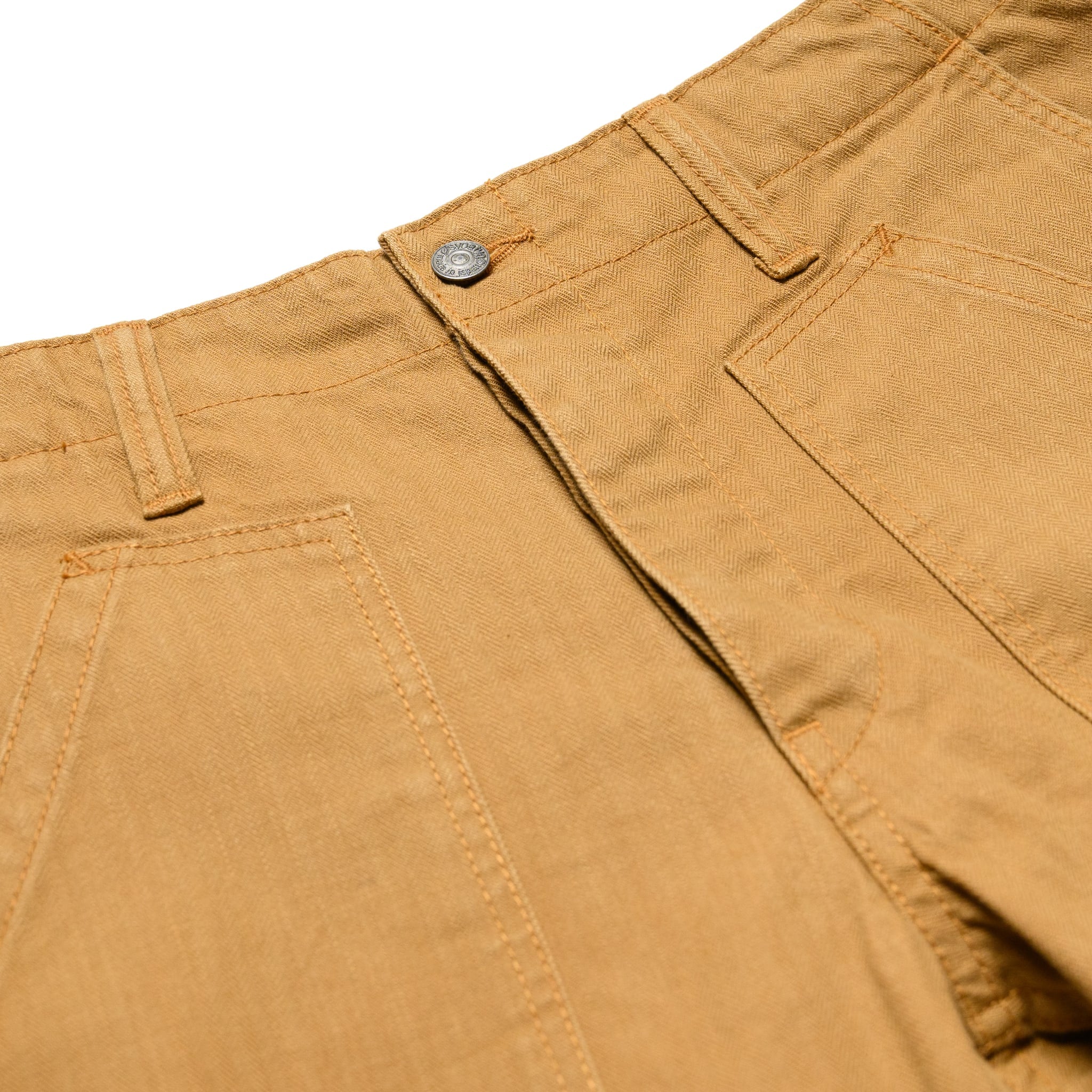 SP-1179-CA Sulfur Dyed Herringbone Work Shorts - Camel