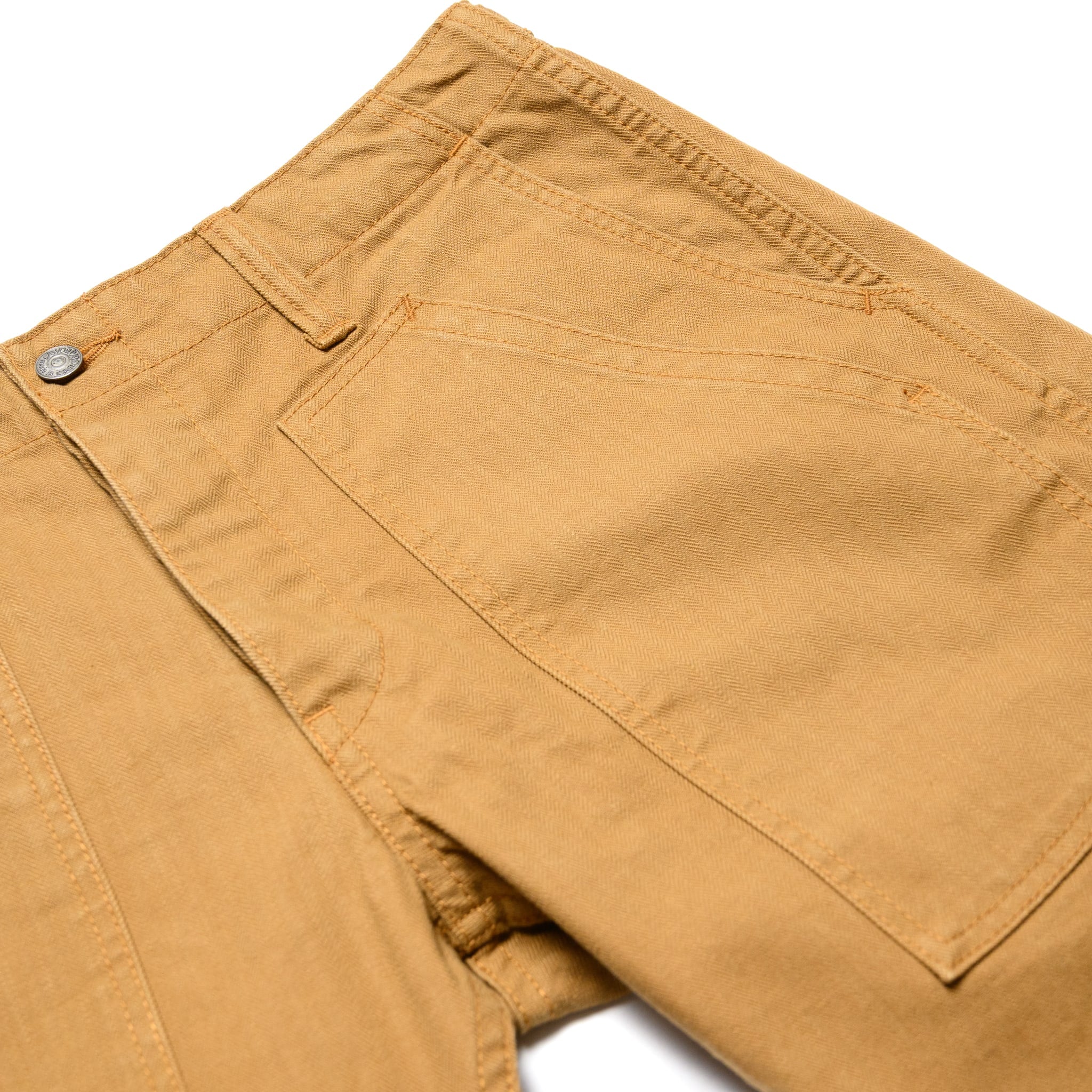 SP-1179-CA Sulfur Dyed Herringbone Work Shorts - Camel