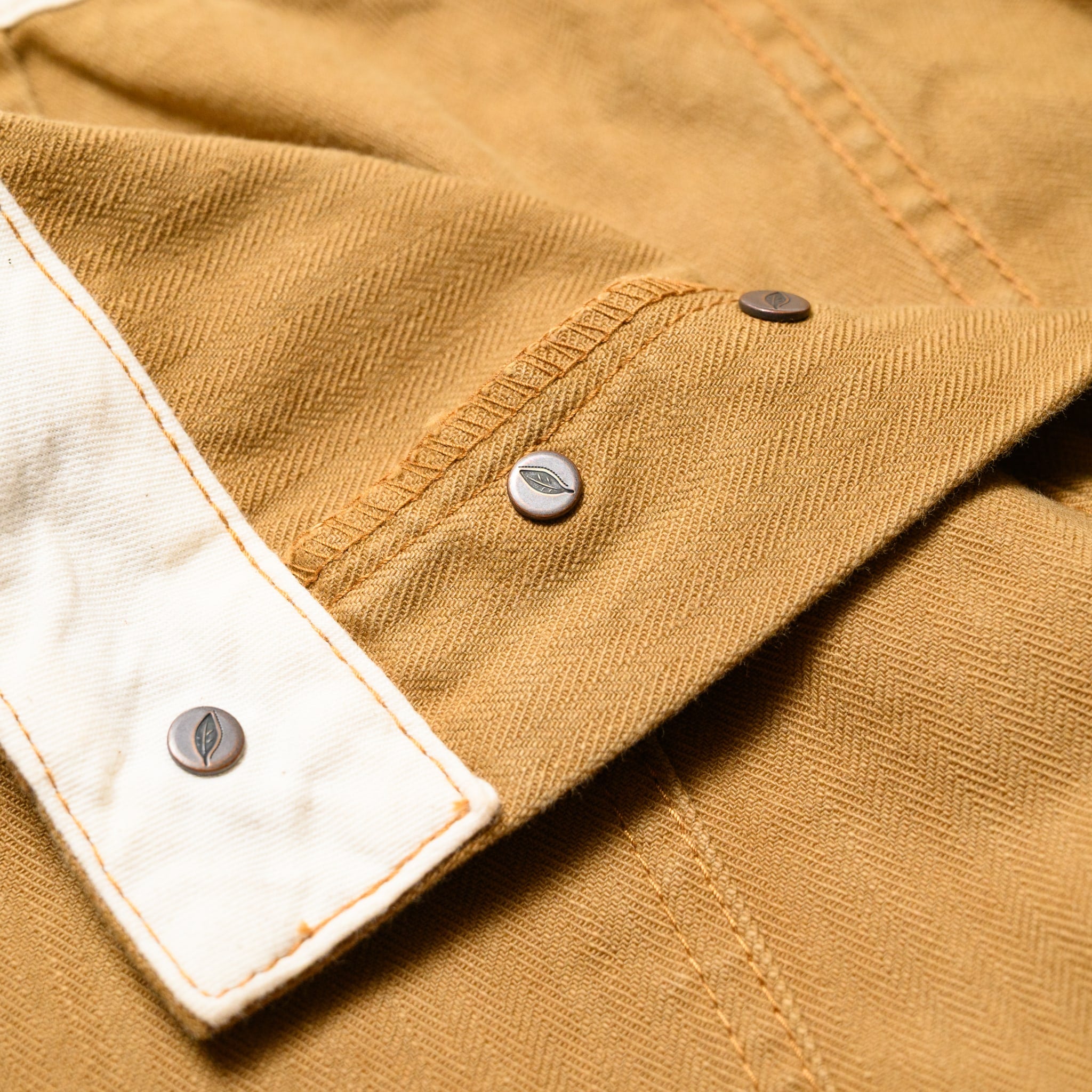 SP-1179-CA Sulfur Dyed Herringbone Work Shorts - Camel