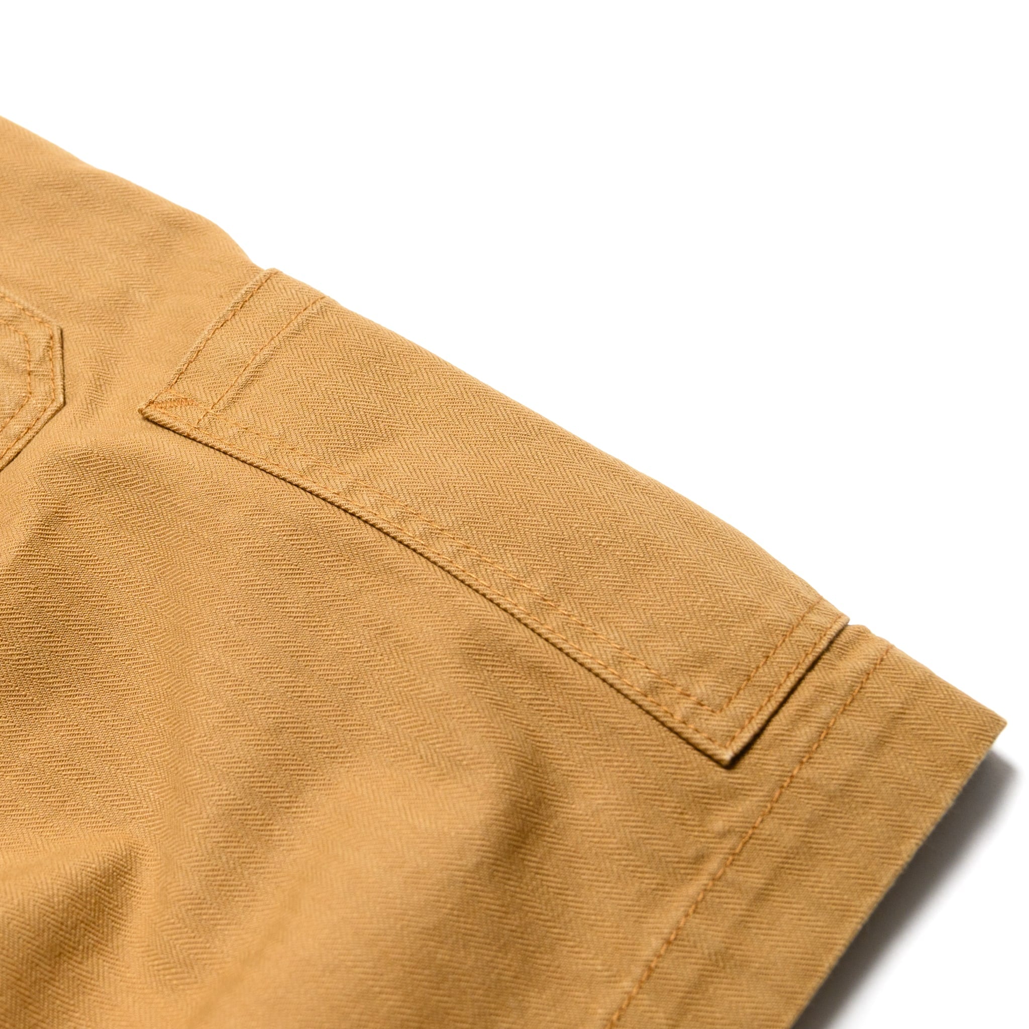 SP-1179-CA Sulfur Dyed Herringbone Work Shorts - Camel