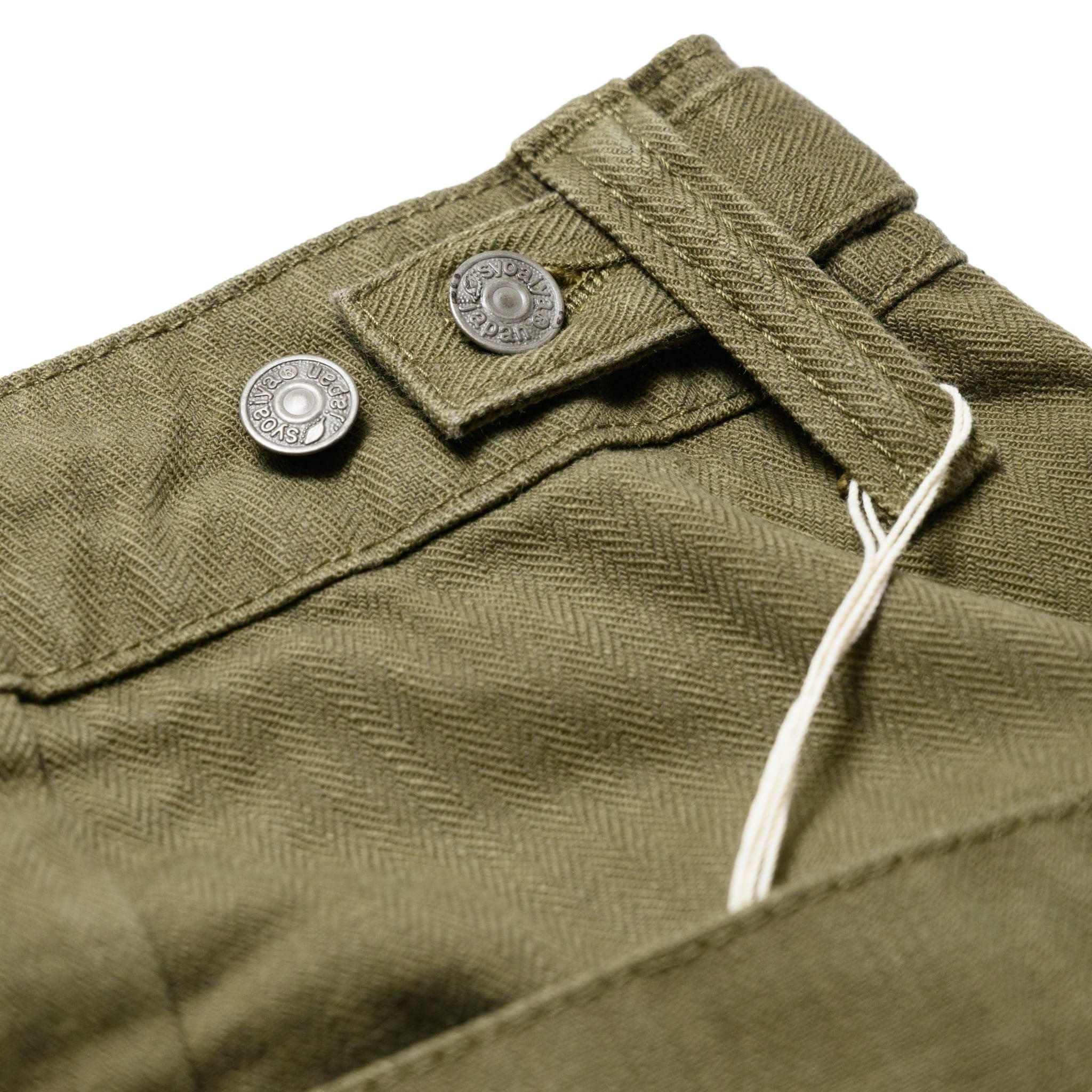 SP-1179-OLV Sulfur Dyed Herringbone Work Shorts - Olive