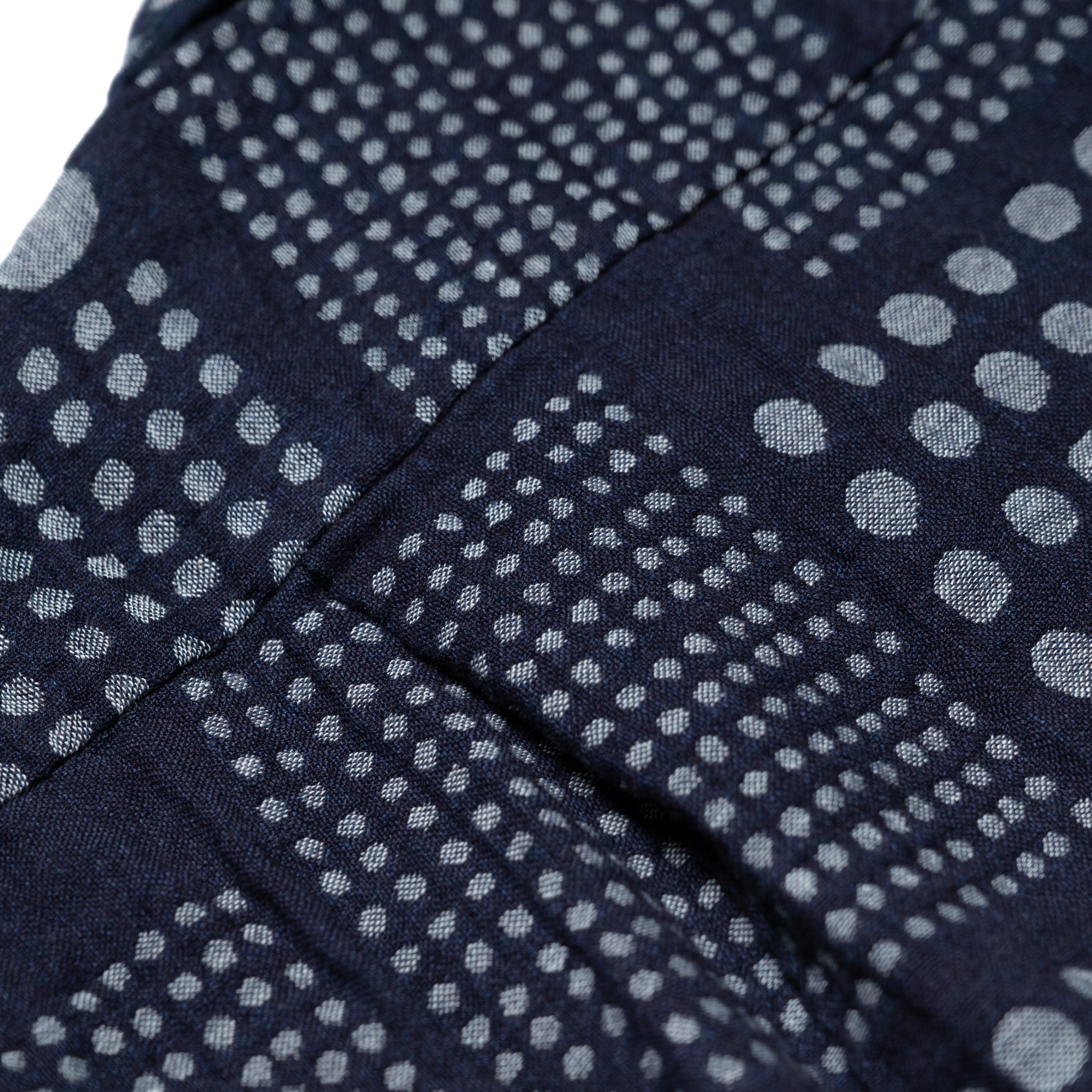SS-2232-1 Jacquard Open Collar Short Sleeve Shirt - Random Dots