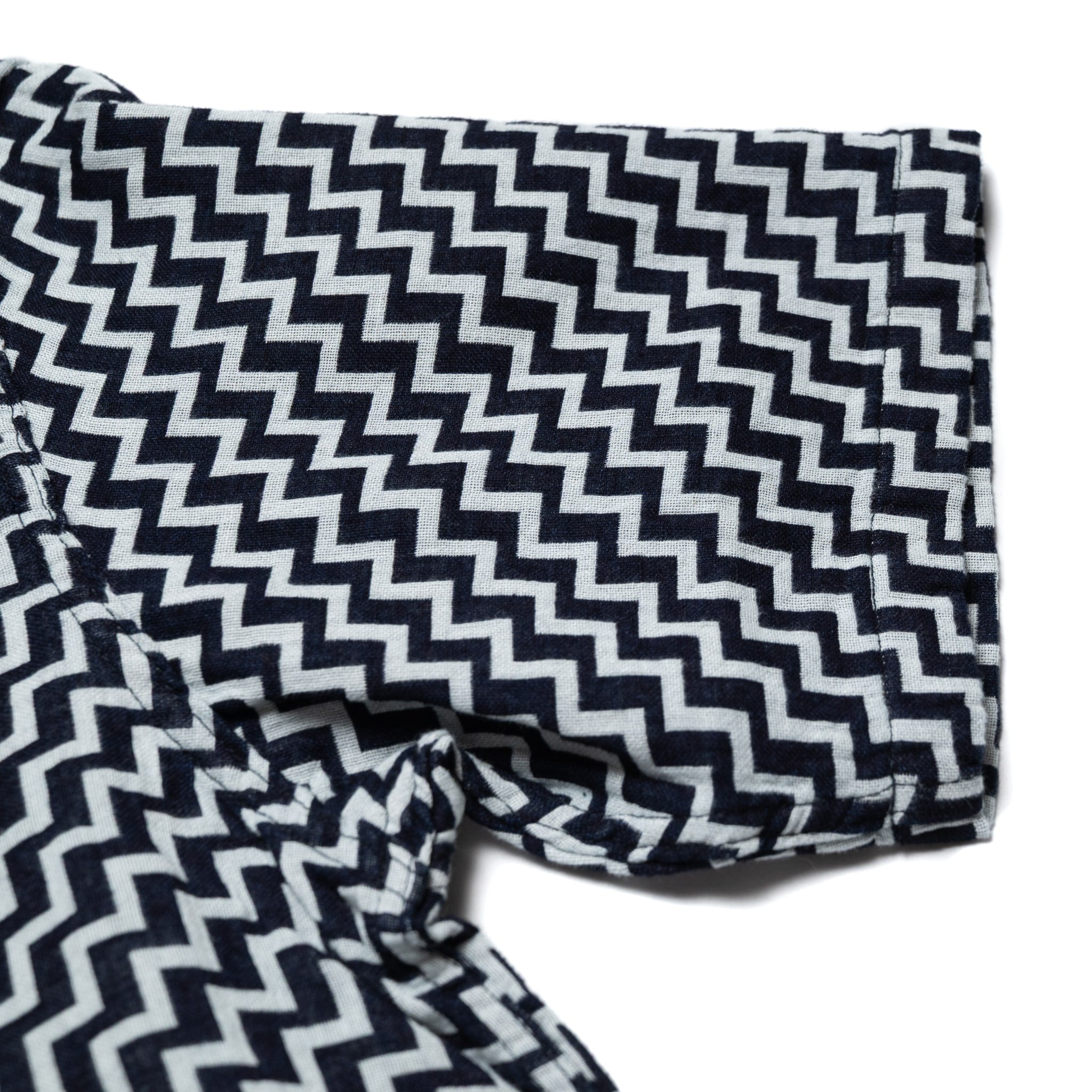 SS-2232-2 Jacquard Open Collar Short Sleeve Shirt - Saw