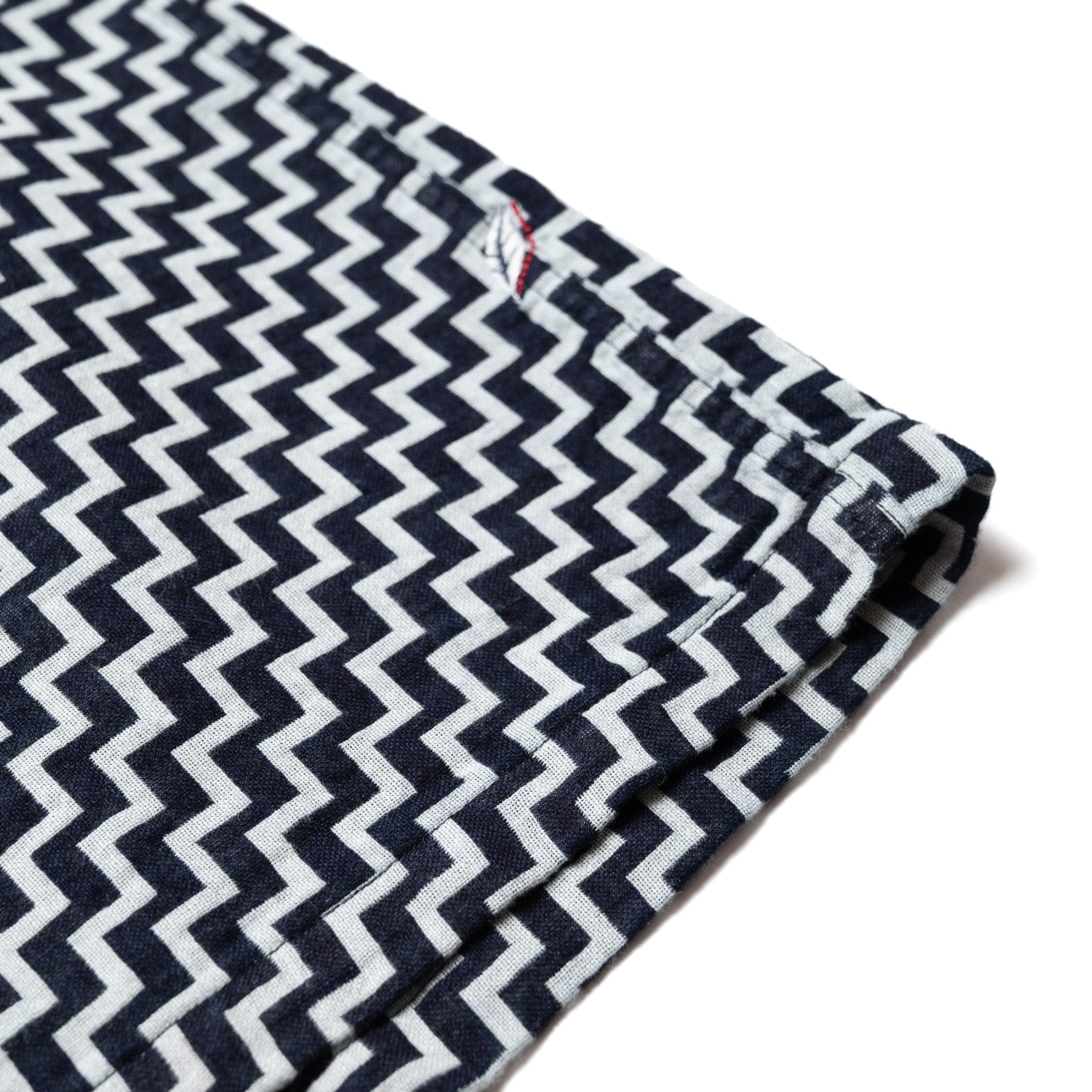SS-2232-2 Jacquard Open Collar Short Sleeve Shirt - Saw