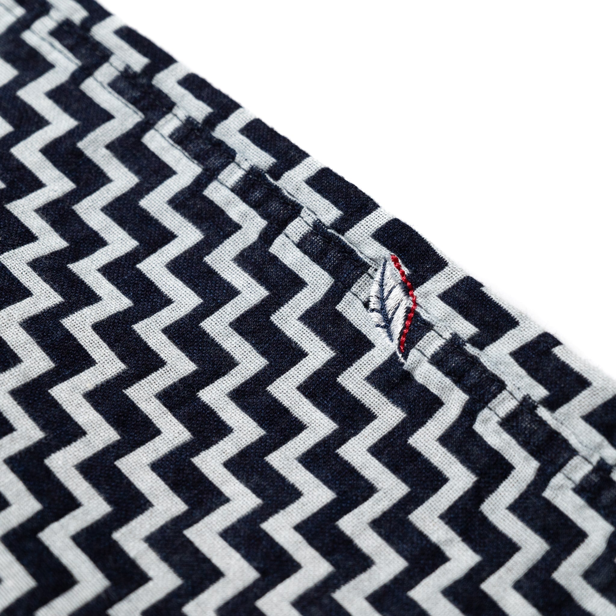 SS-2232-2 Jacquard Open Collar Short Sleeve Shirt - Saw