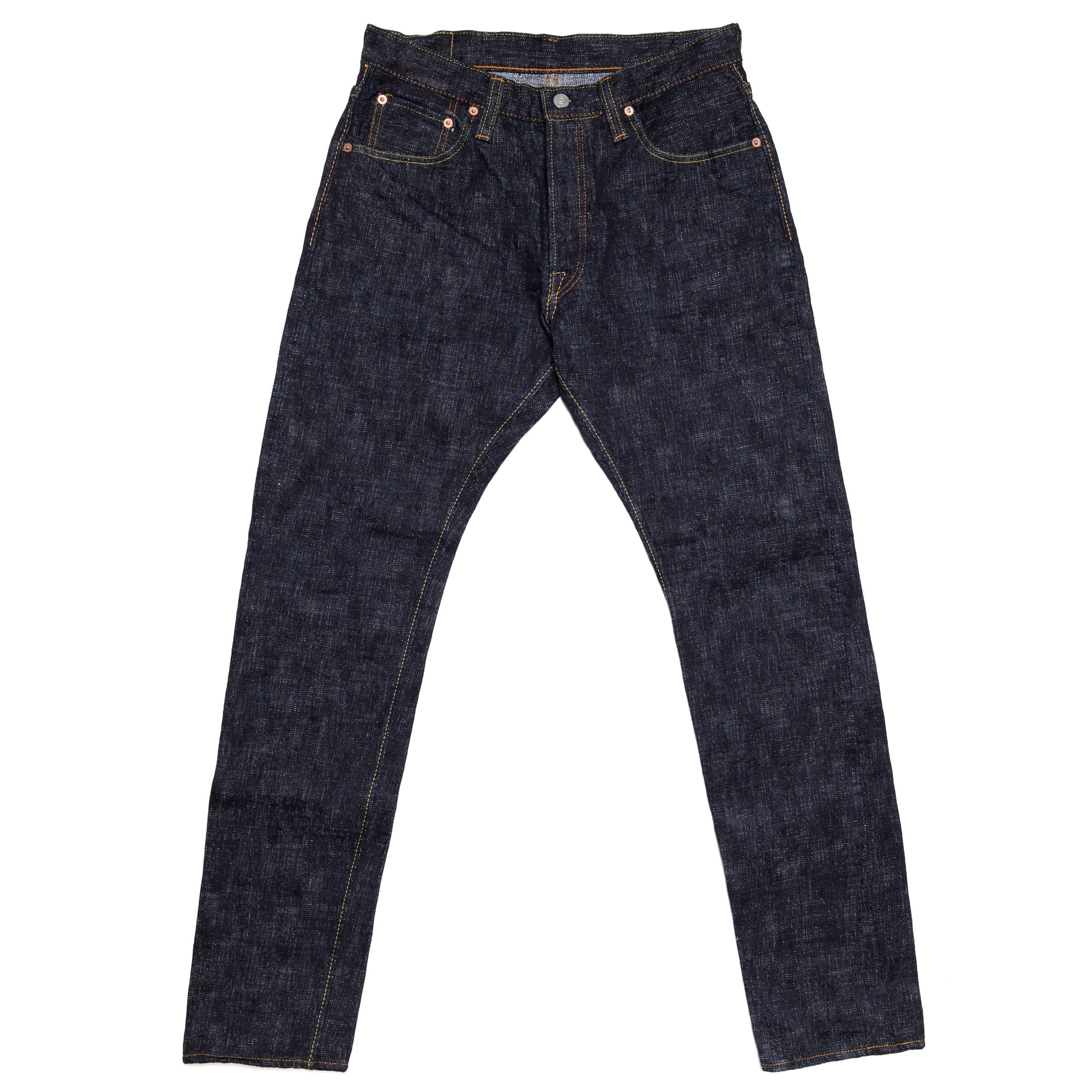 Pure Blue Japan WSB-019 16oz Double Slub Selvedge Denim Relaxed Taper Indigo Front