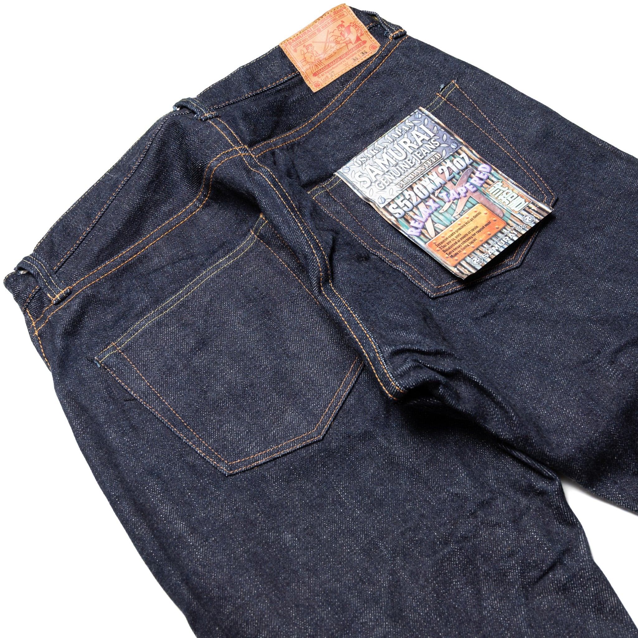 S520XX21oz "Cho-Kiwami" 21oz Selvedge Denim Mid-Rise Relax Tapered Indigo