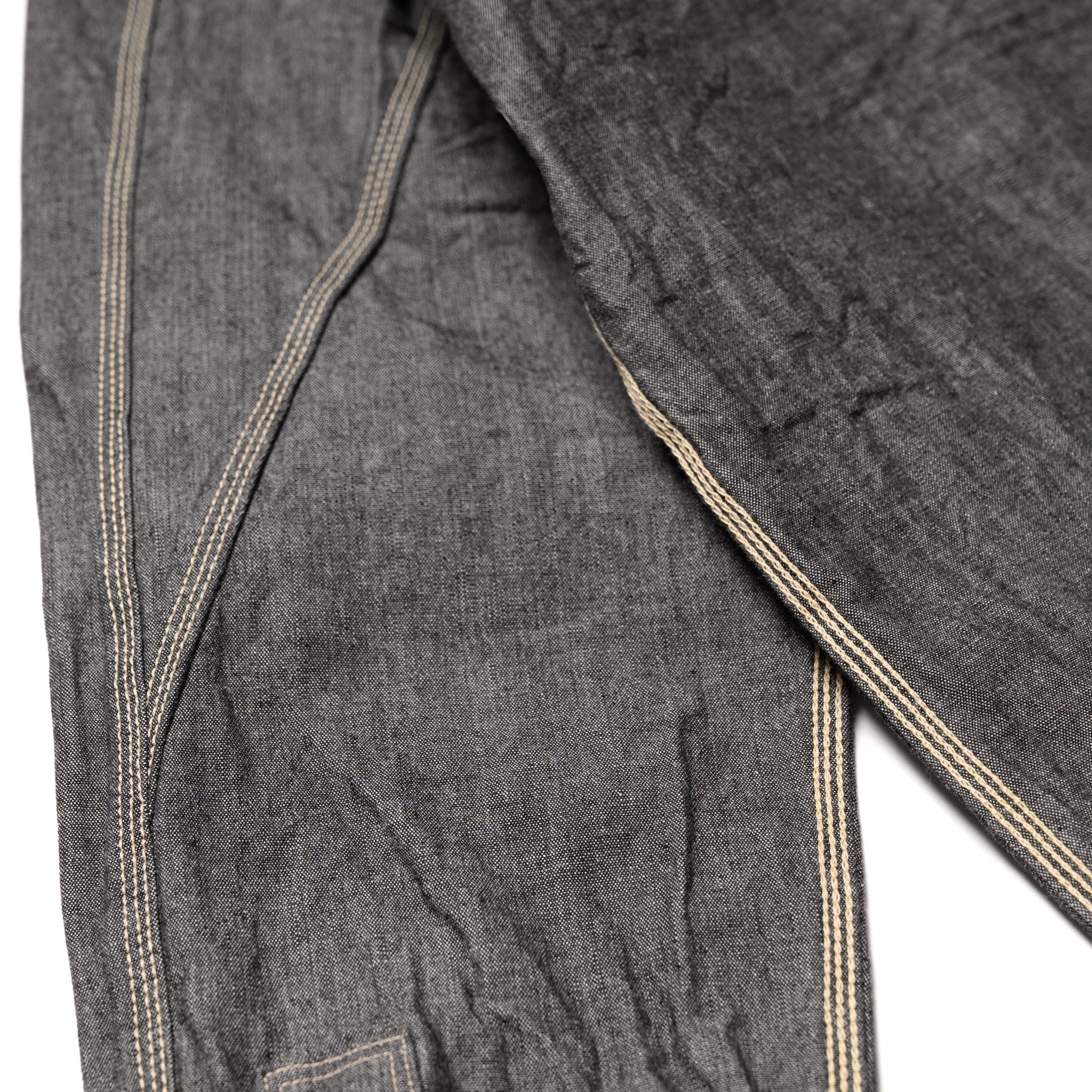 SJCBS25W Selvedge Chambray Work Shirt - Black