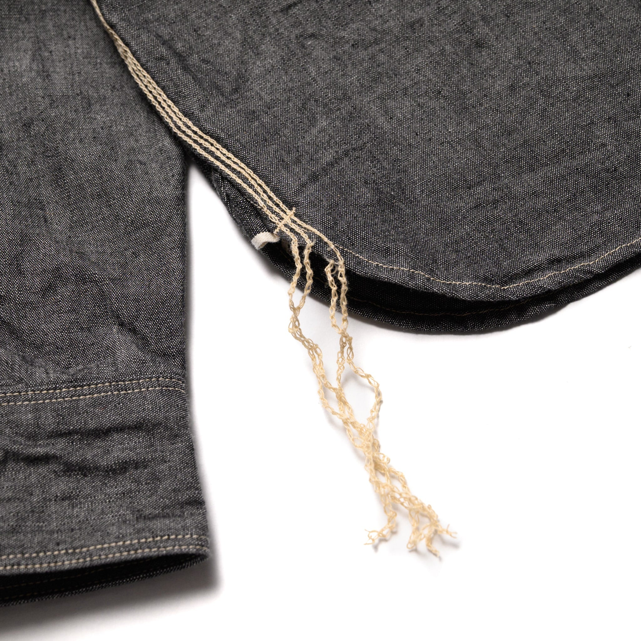 SJCBS25W Selvedge Chambray Work Shirt - Black