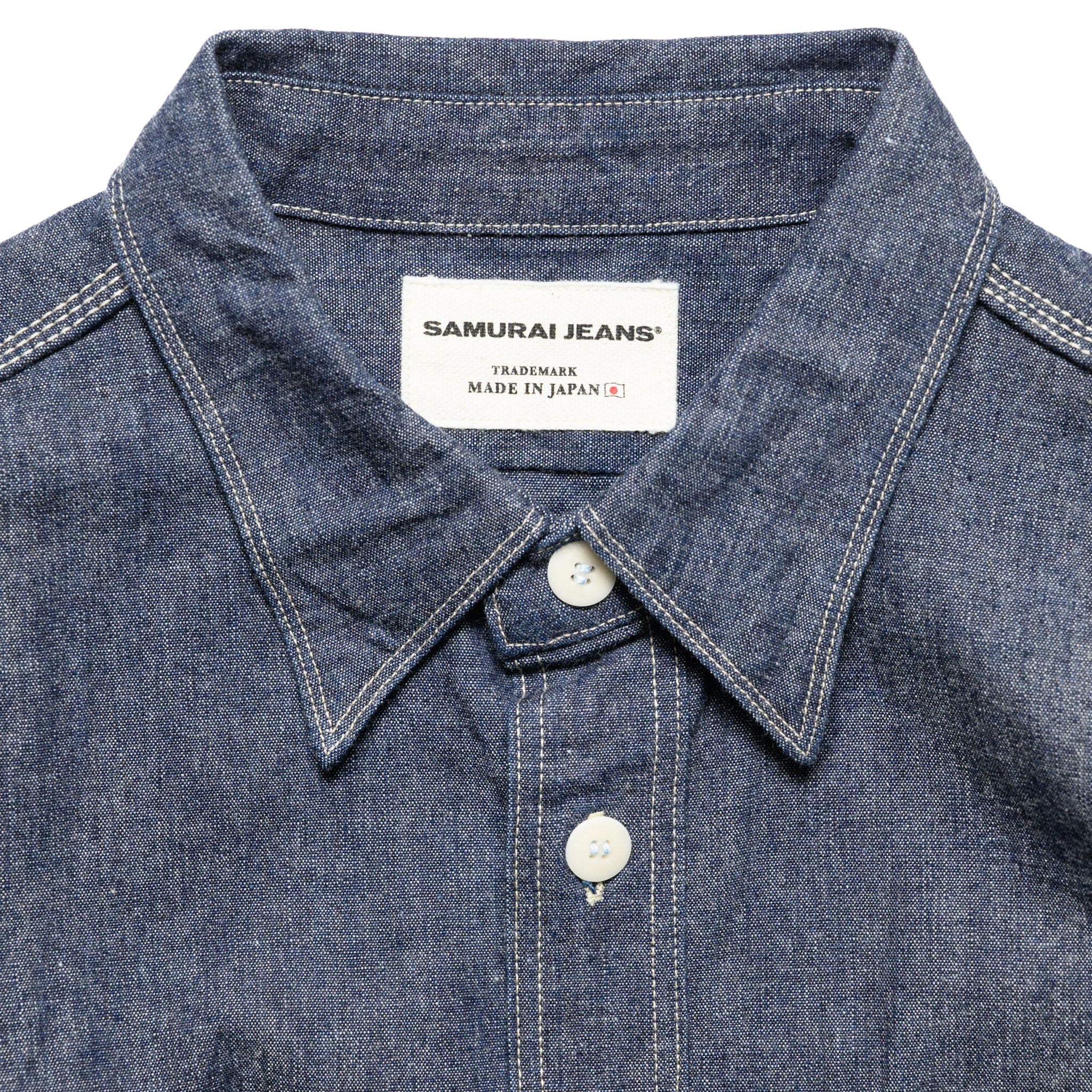 SJCBS25W Selvedge Chambray Work Shirt - Indigo