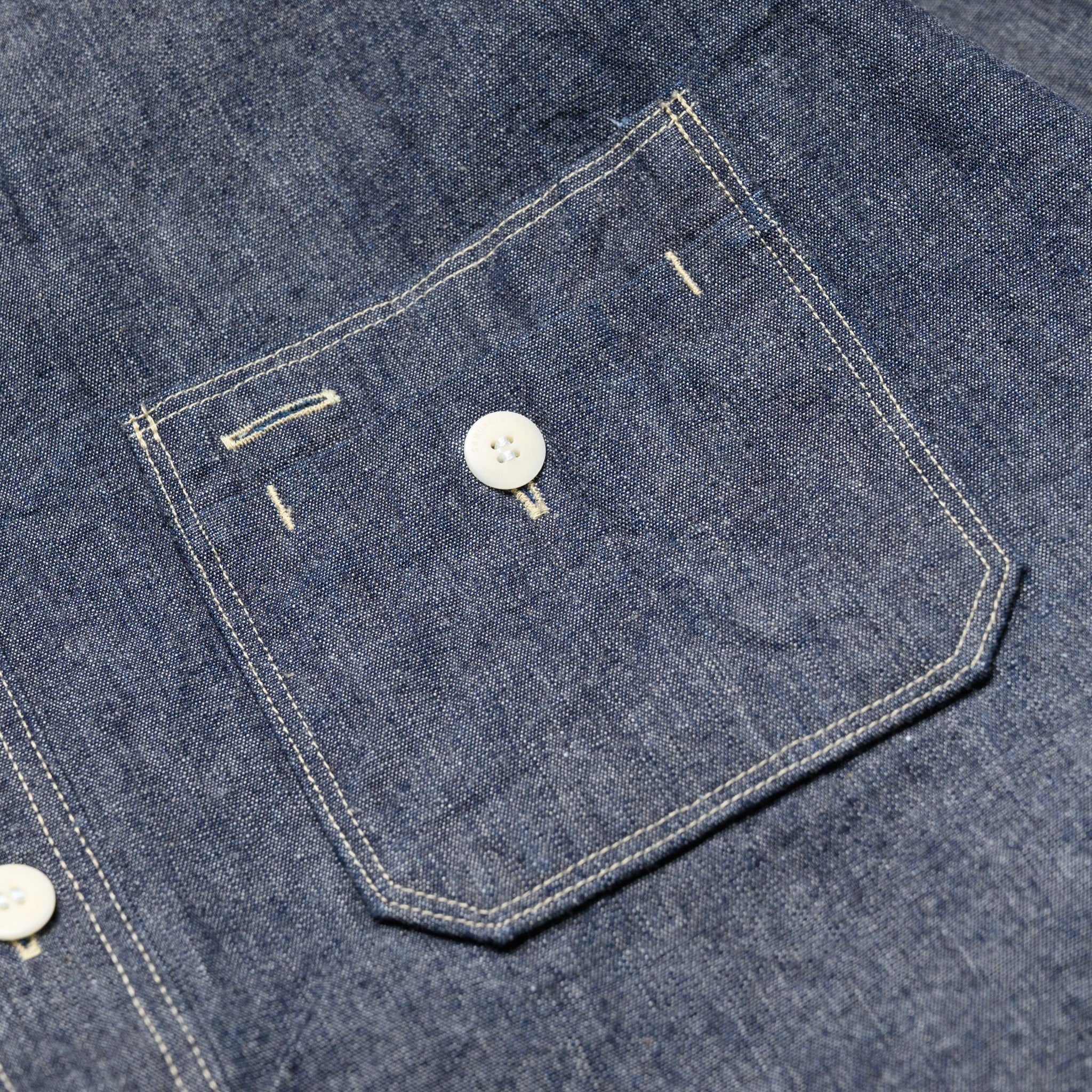 SJCBS25W Selvedge Chambray Work Shirt - Indigo