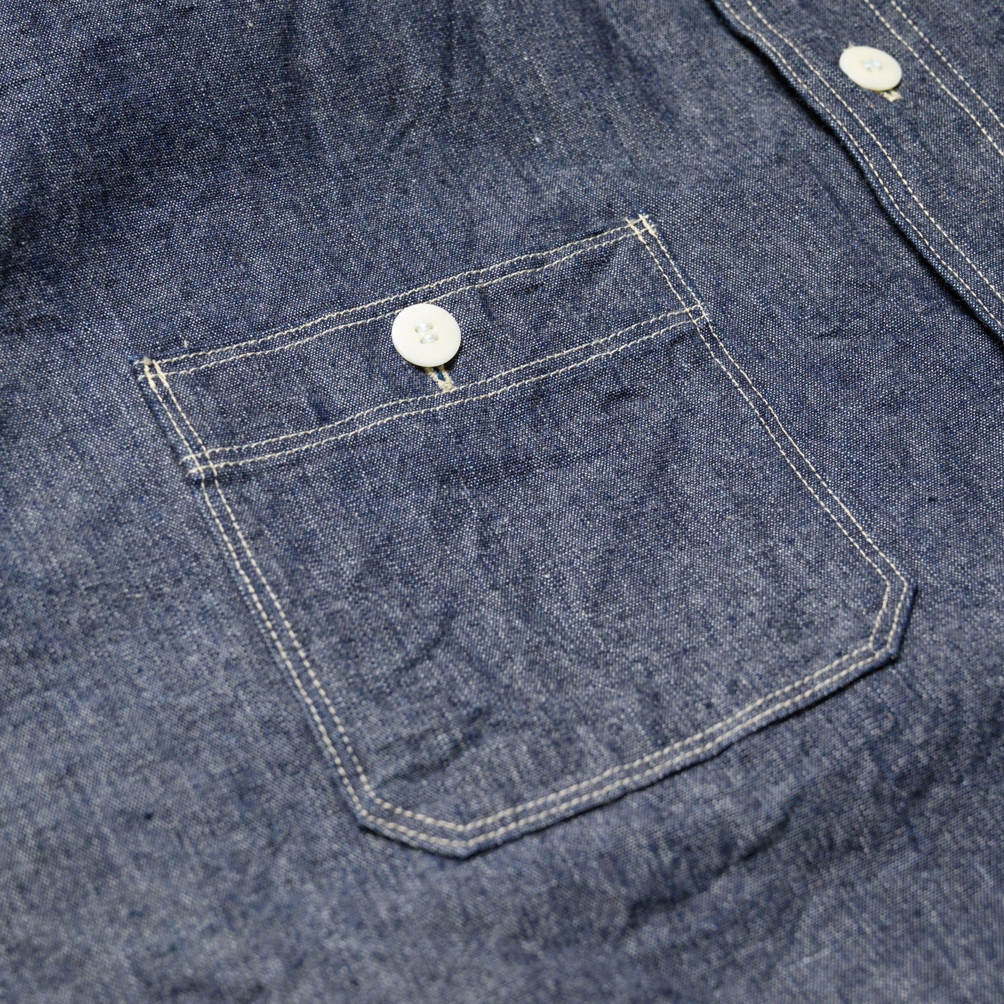 SJCBS25W Selvedge Chambray Work Shirt - Indigo