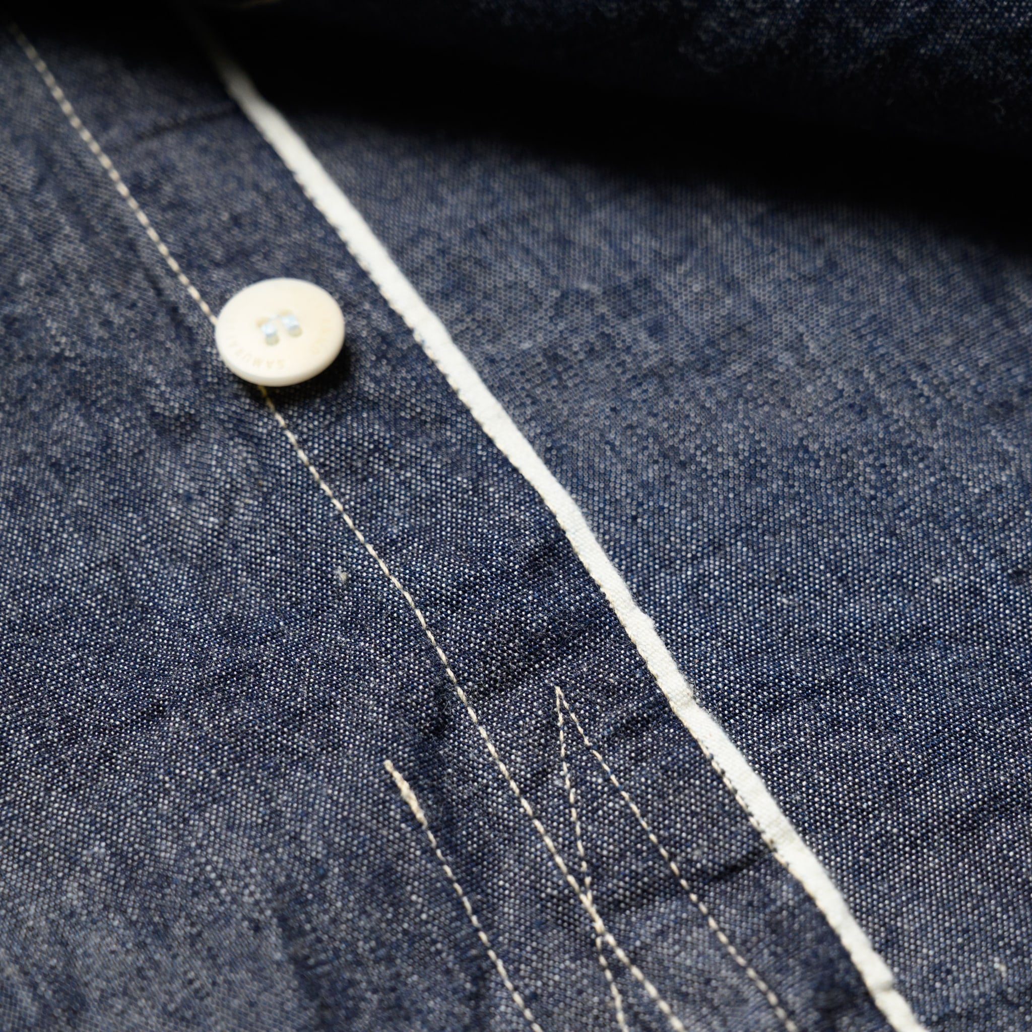 SJCBS25W Selvedge Chambray Work Shirt - Indigo