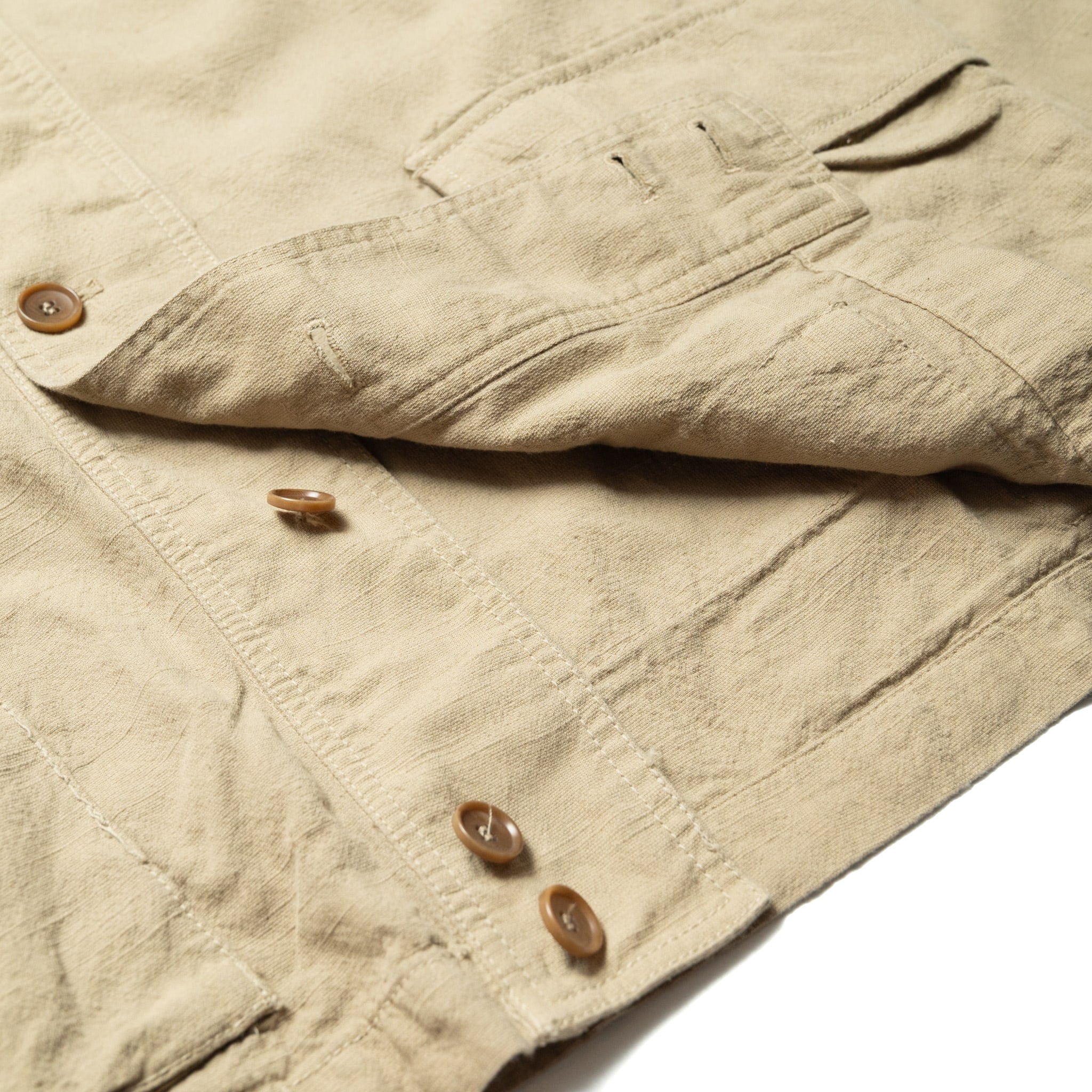 SJCDJ25-AT Tropical Weather Dobby Cardigan - Beige
