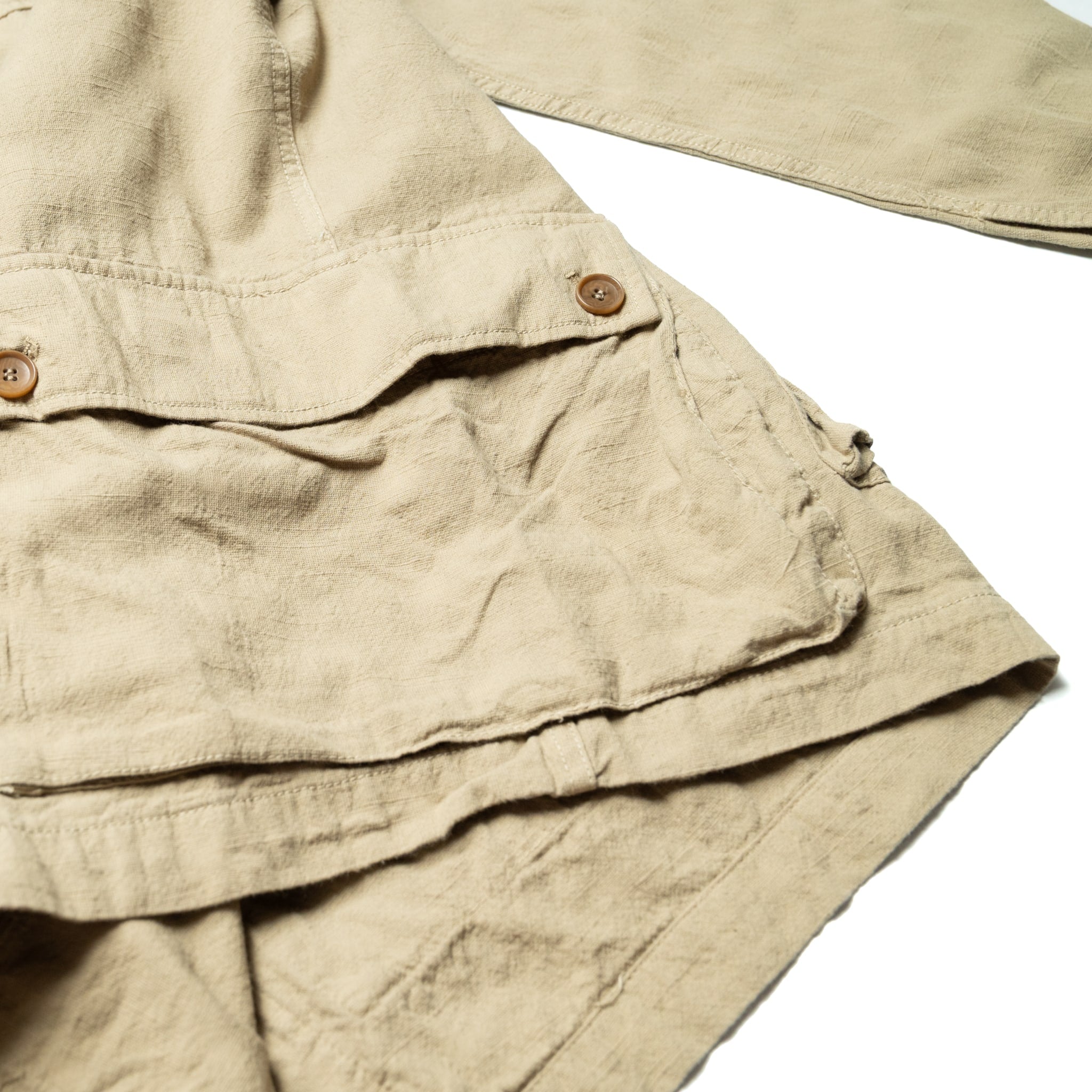 SJCDJ25-AT Tropical Weather Dobby Cardigan - Beige