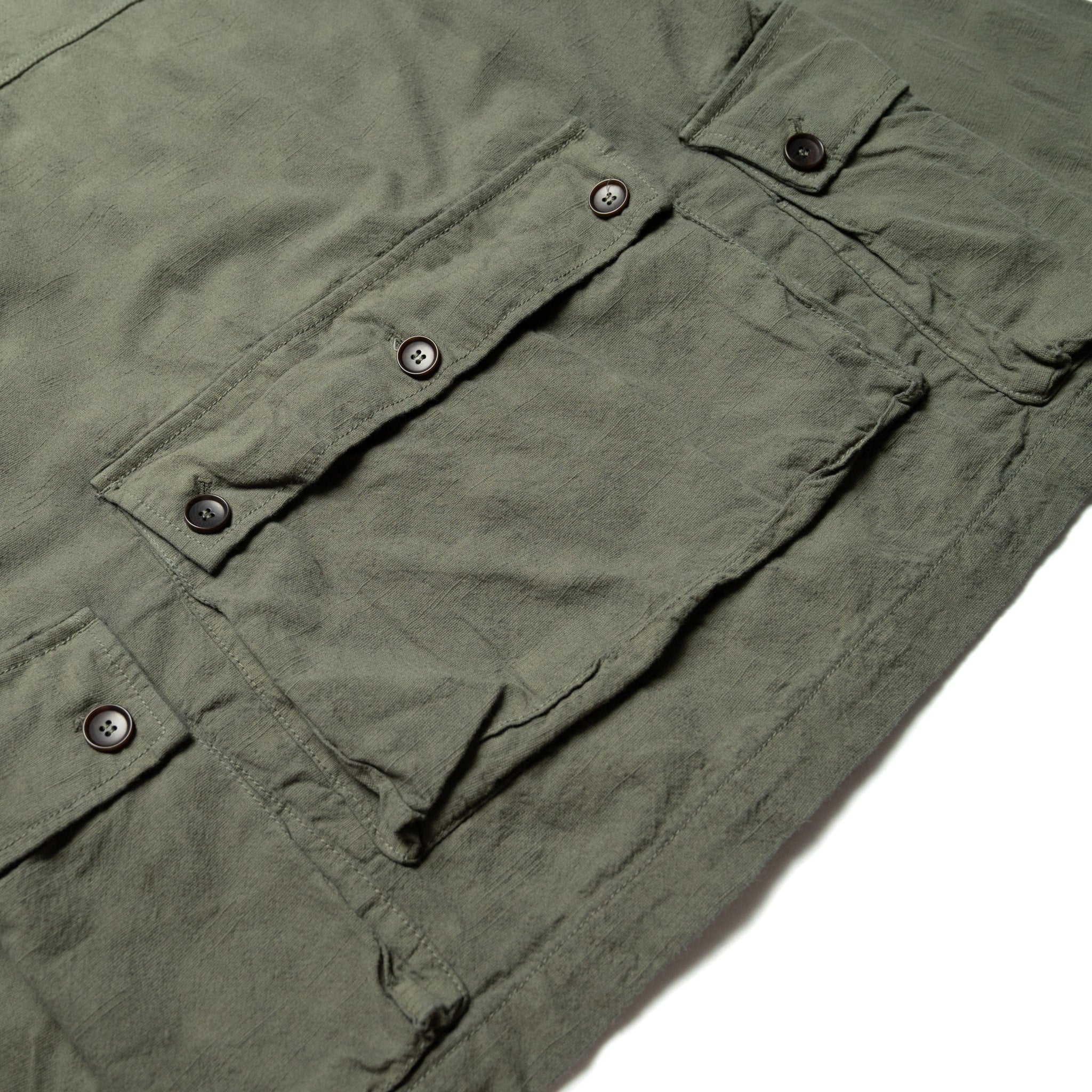 SJCDJ25-AT Tropical Weather Dobby Cardigan - Olive