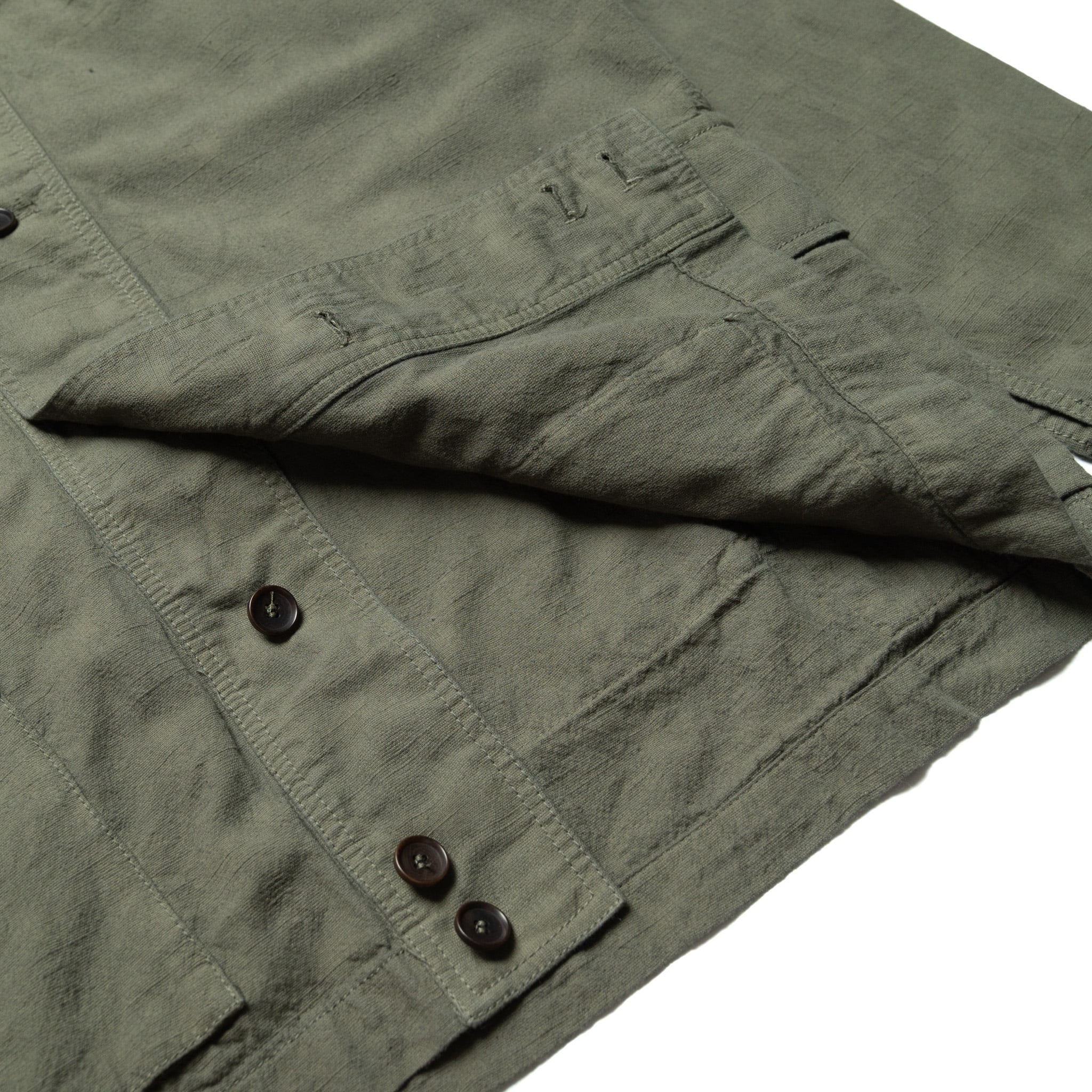 SJCDJ25-AT Tropical Weather Dobby Cardigan - Olive